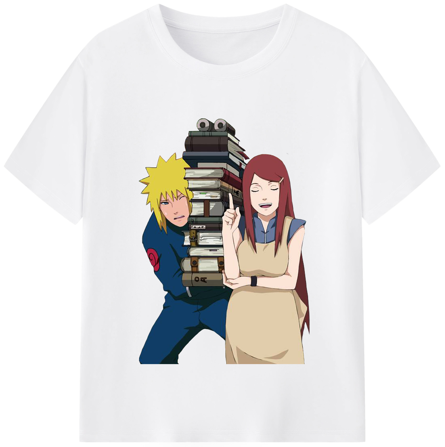 （画像用） NARUTO -ナルト- 波風 ミナト Namikaze Minato 綿100％半袖Tシャツ（フロントプリント）
