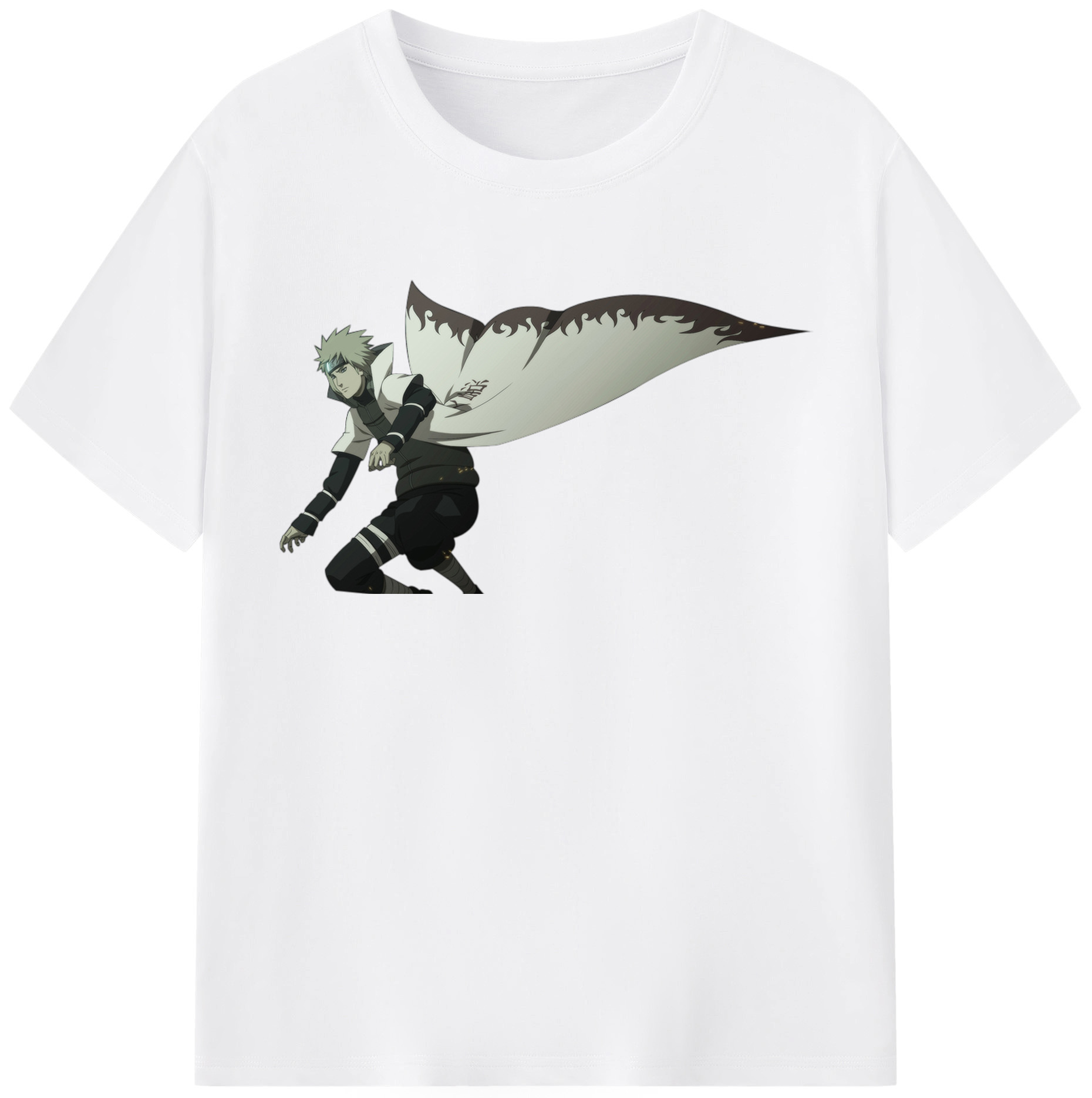 （画像用） NARUTO -ナルト- 波風 ミナト Namikaze Minato 綿100％半袖Tシャツ（フロントプリント）