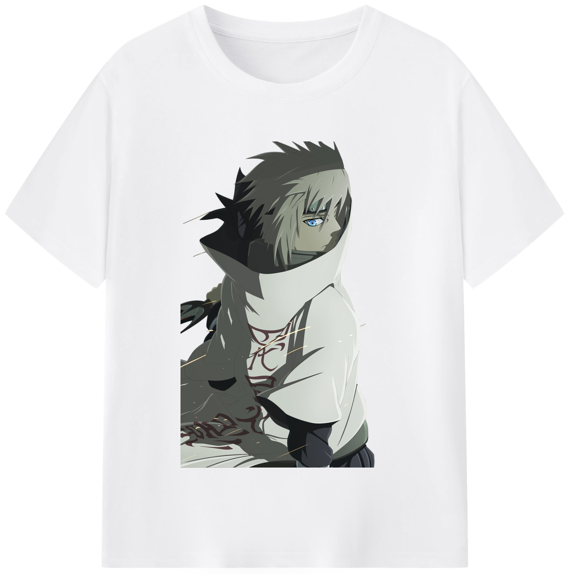 （画像用） NARUTO -ナルト- 波風 ミナト Namikaze Minato 綿100％半袖Tシャツ（フロントプリント）