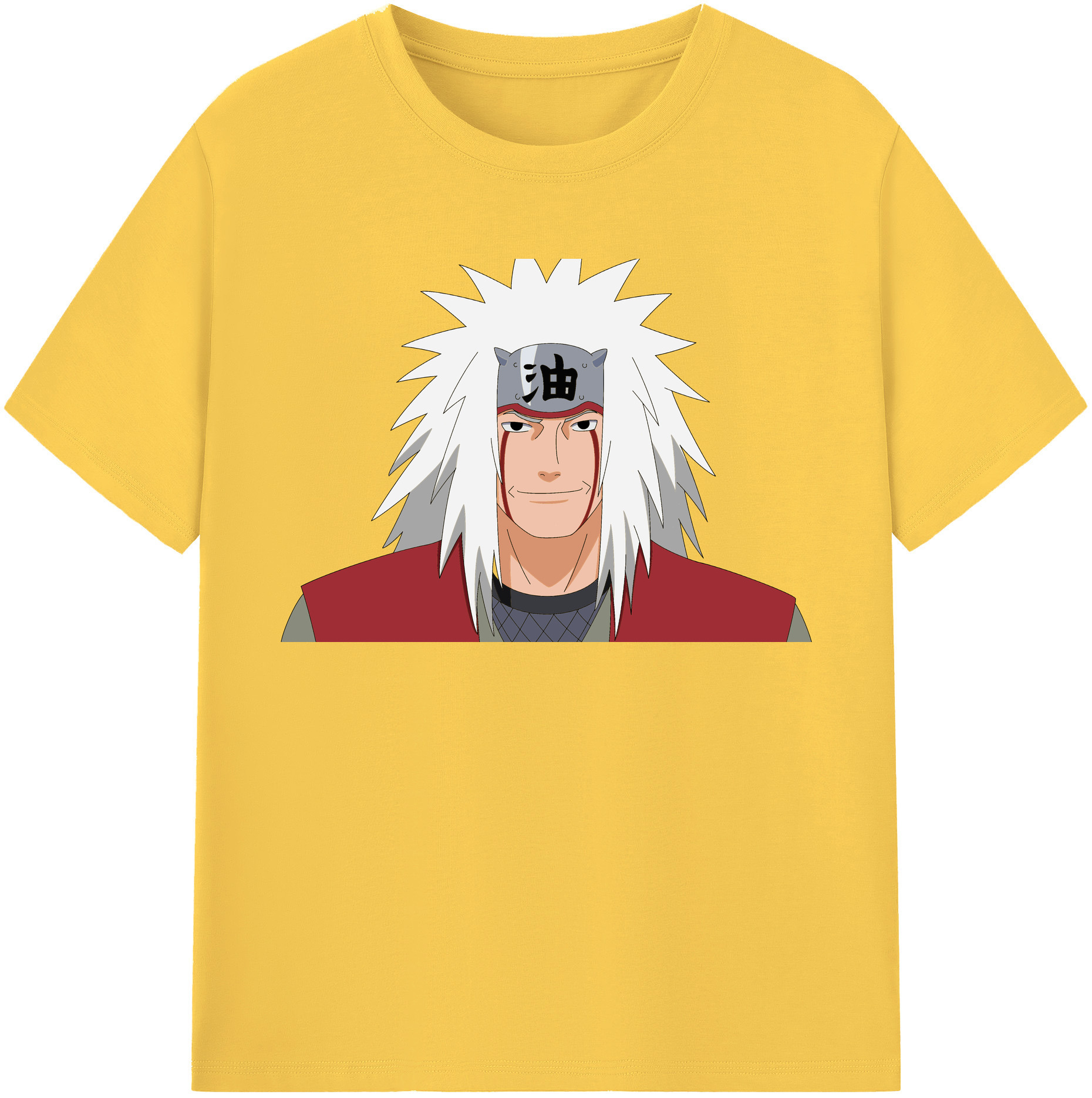 （画像用） NARUTO -ナルト- 自来也（じらいや） Jiraiya 綿100％半袖Tシャツ（フロントプリント）