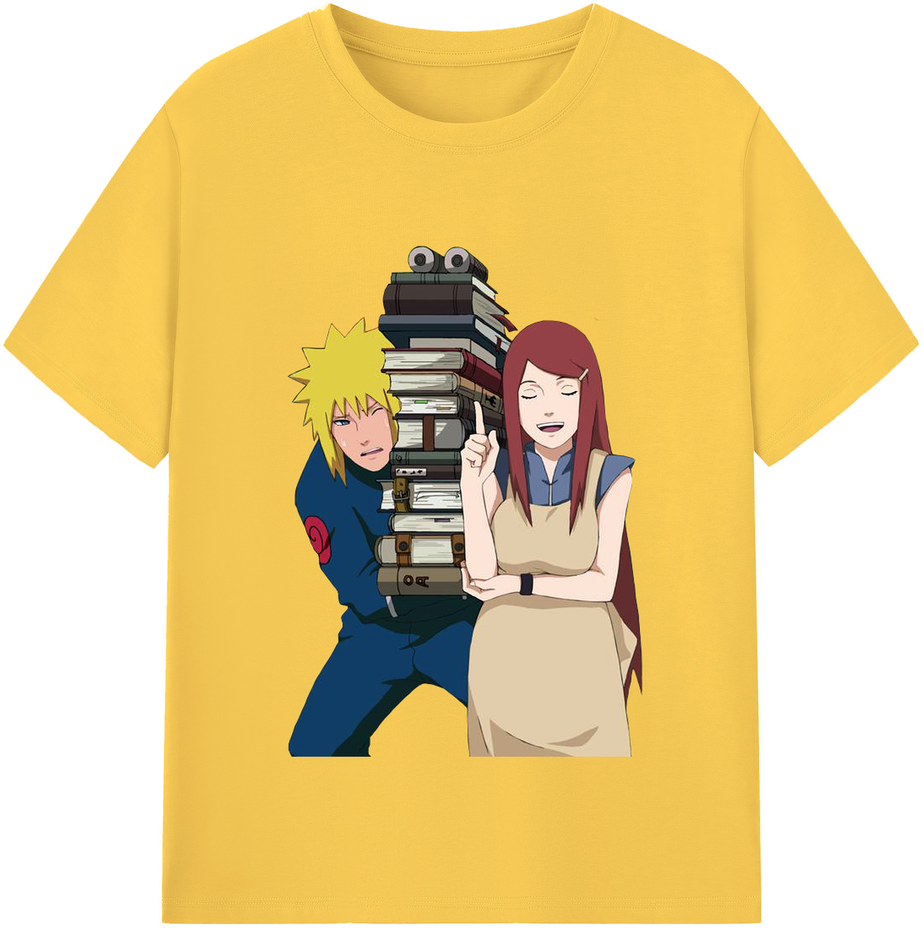 （画像用） NARUTO -ナルト- 波風 ミナト Namikaze Minato 綿100％半袖Tシャツ（フロントプリント）