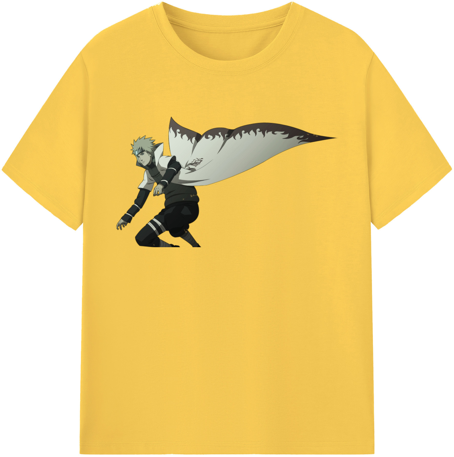 （画像用） NARUTO -ナルト- 波風 ミナト Namikaze Minato 綿100％半袖Tシャツ（フロントプリント）