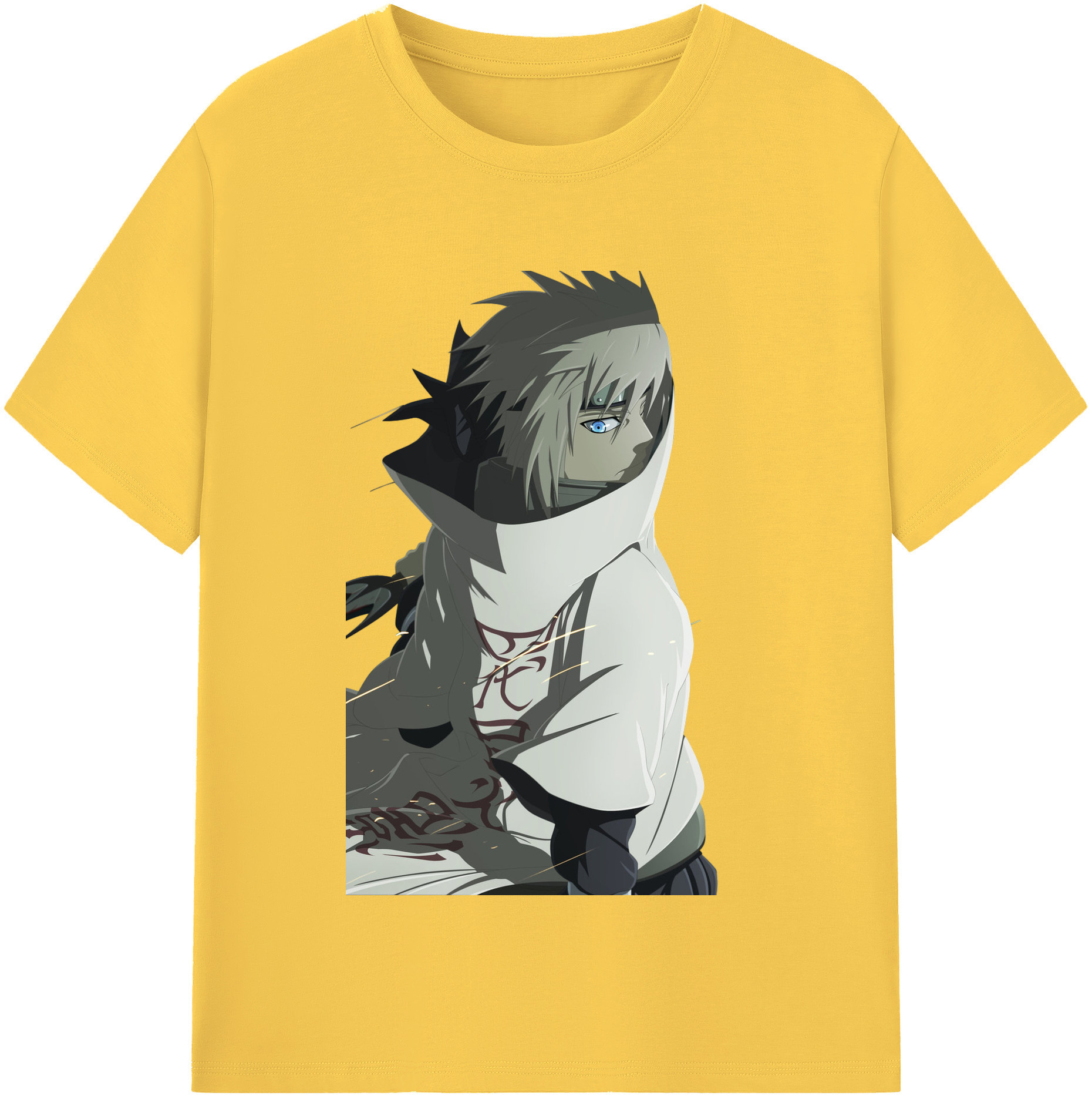 （画像用） NARUTO -ナルト- 波風 ミナト Namikaze Minato 綿100％半袖Tシャツ（フロントプリント）