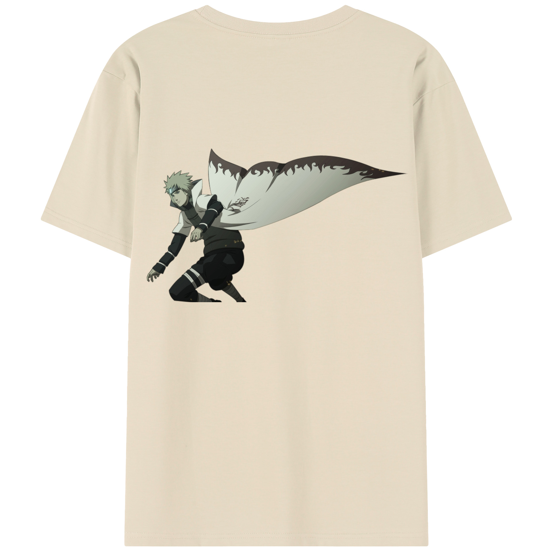 （画像用） NARUTO -ナルト- 波風 ミナト Namikaze Minato 綿100％半袖Tシャツ（背面プリント）