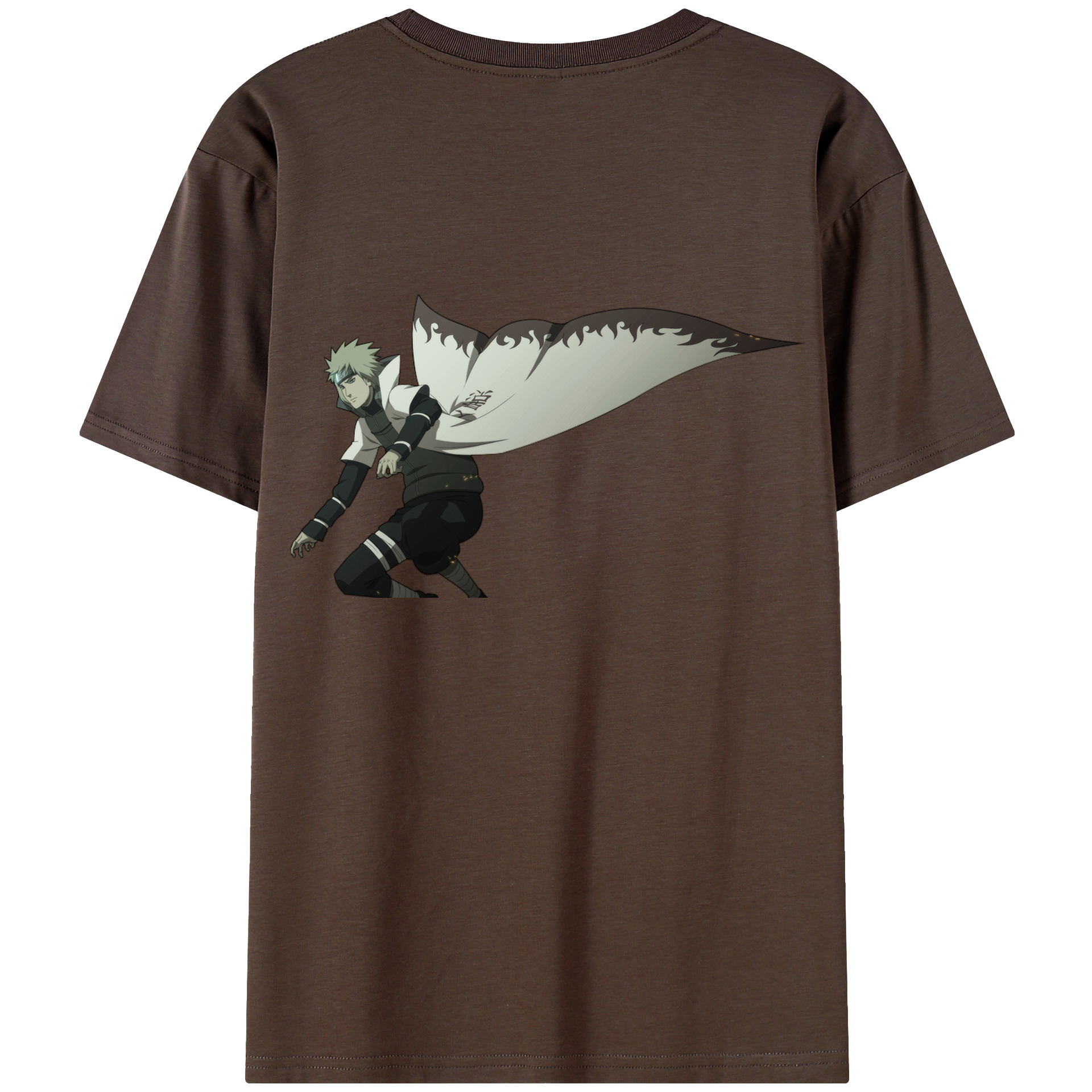（画像用） NARUTO -ナルト- 波風 ミナト Namikaze Minato 綿100％半袖Tシャツ（背面プリント）