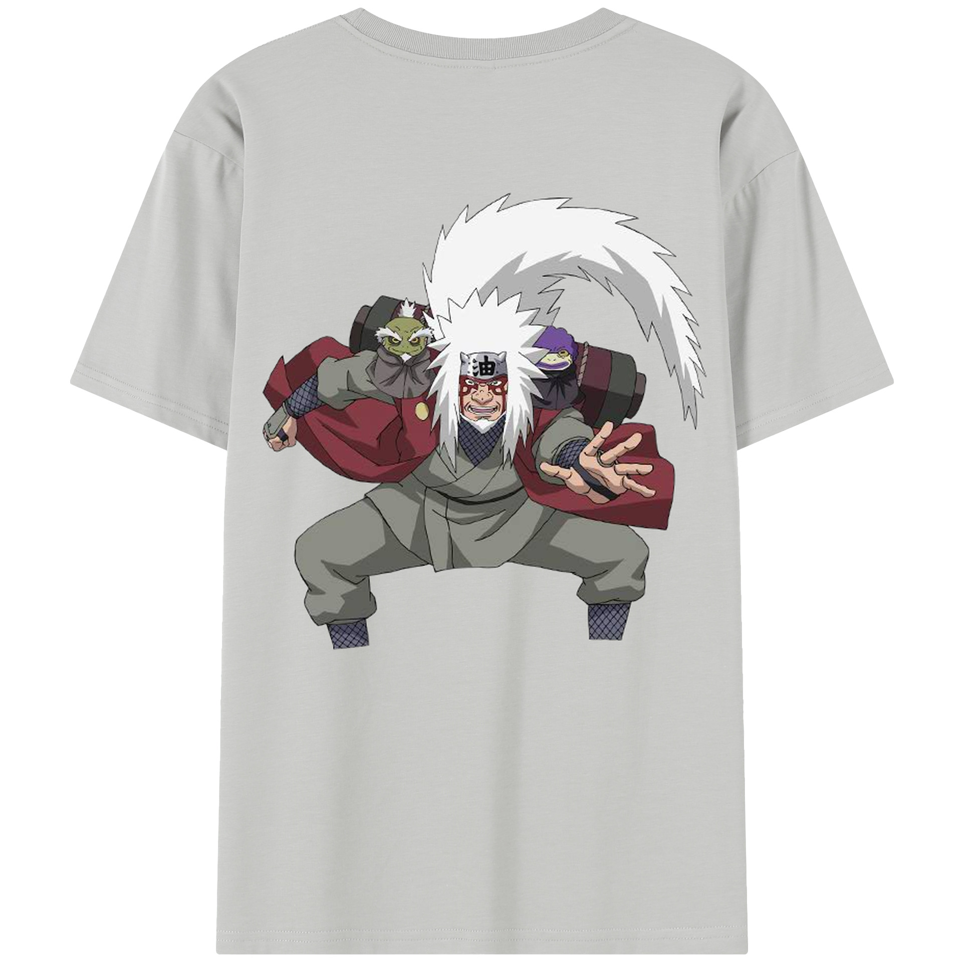 （画像用） NARUTO -ナルト- 自来也（じらいや） Jiraiya 綿100％半袖Tシャツ（背面プリント）
