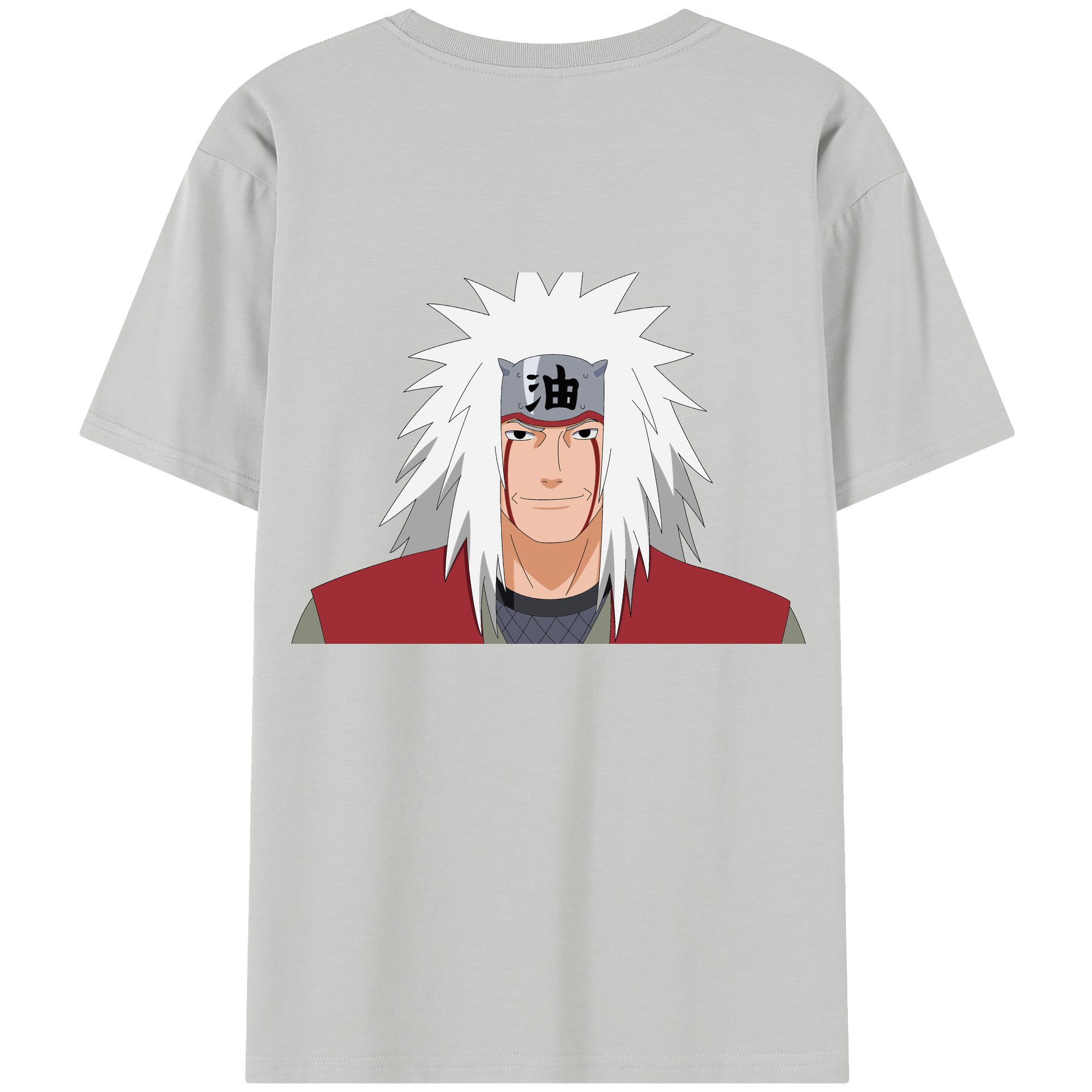 （画像用） NARUTO -ナルト- 自来也（じらいや） Jiraiya 綿100％半袖Tシャツ（背面プリント）