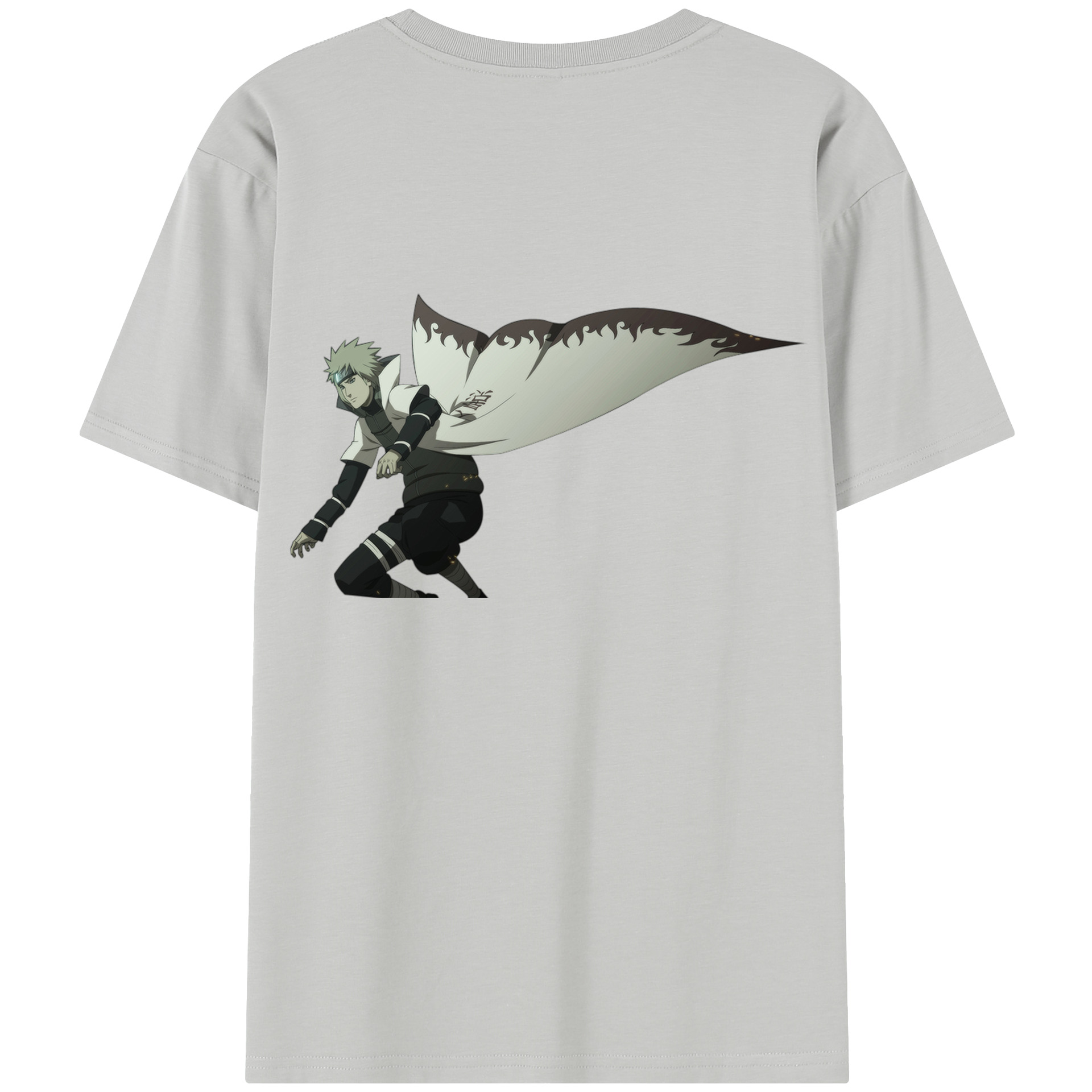 （画像用） NARUTO -ナルト- 波風 ミナト Namikaze Minato 綿100％半袖Tシャツ（背面プリント）