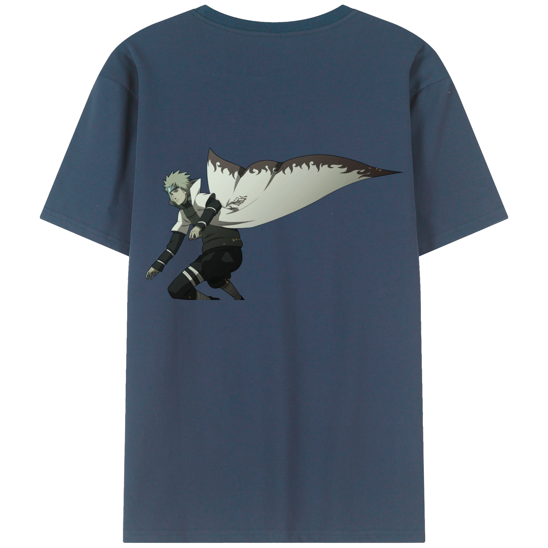 （画像用） NARUTO -ナルト- 波風 ミナト Namikaze Minato 綿100％半袖Tシャツ（背面プリント）