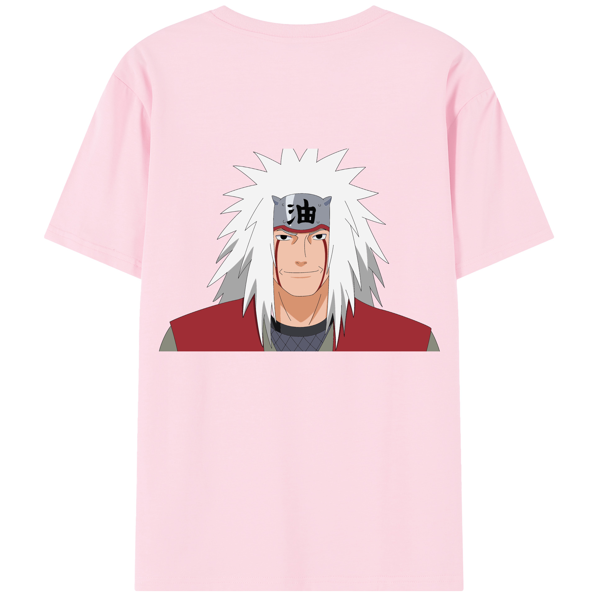 （画像用） NARUTO -ナルト- 自来也（じらいや） Jiraiya 綿100％半袖Tシャツ（背面プリント）