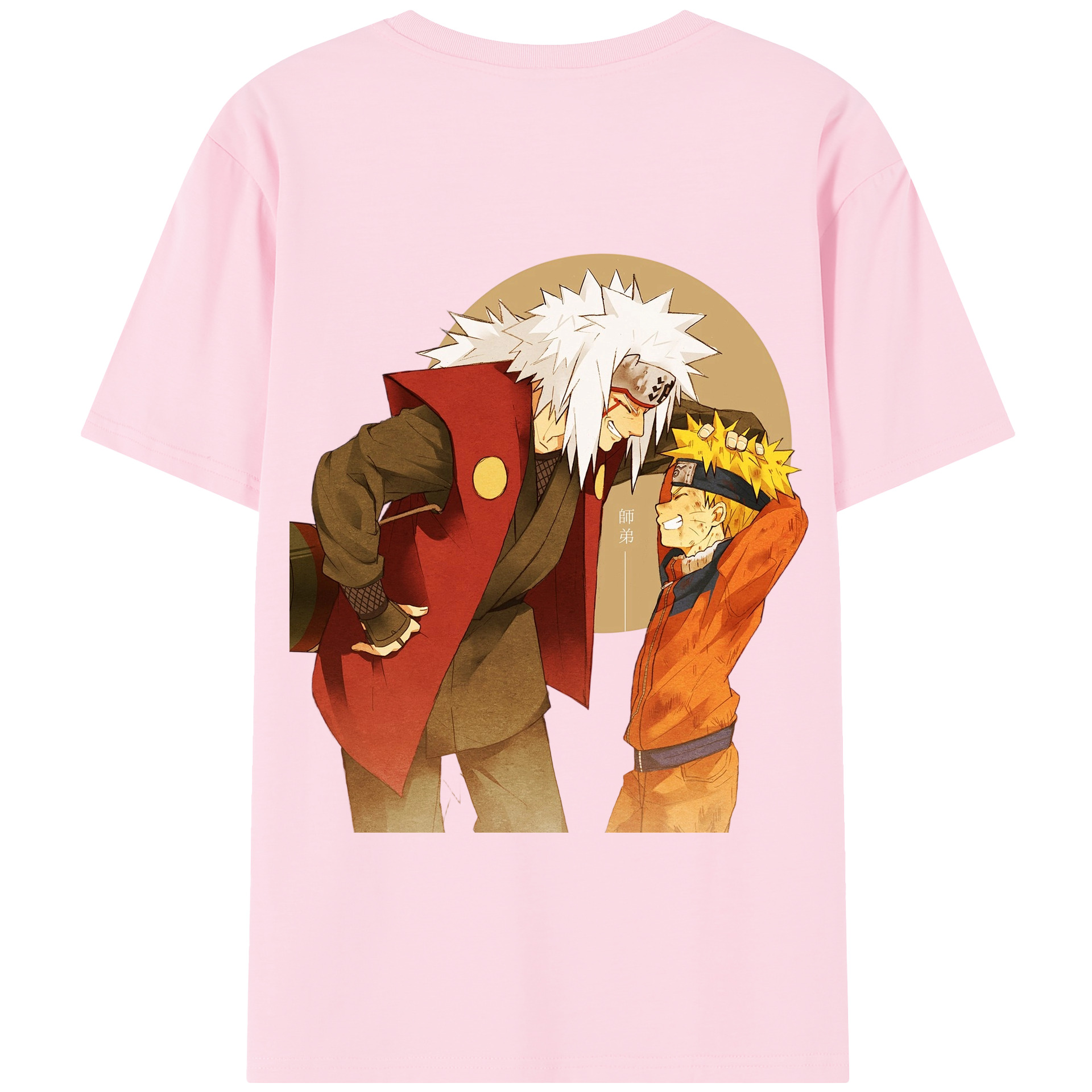 （画像用） NARUTO -ナルト- 自来也（じらいや） Jiraiya 綿100％半袖Tシャツ（背面プリント）
