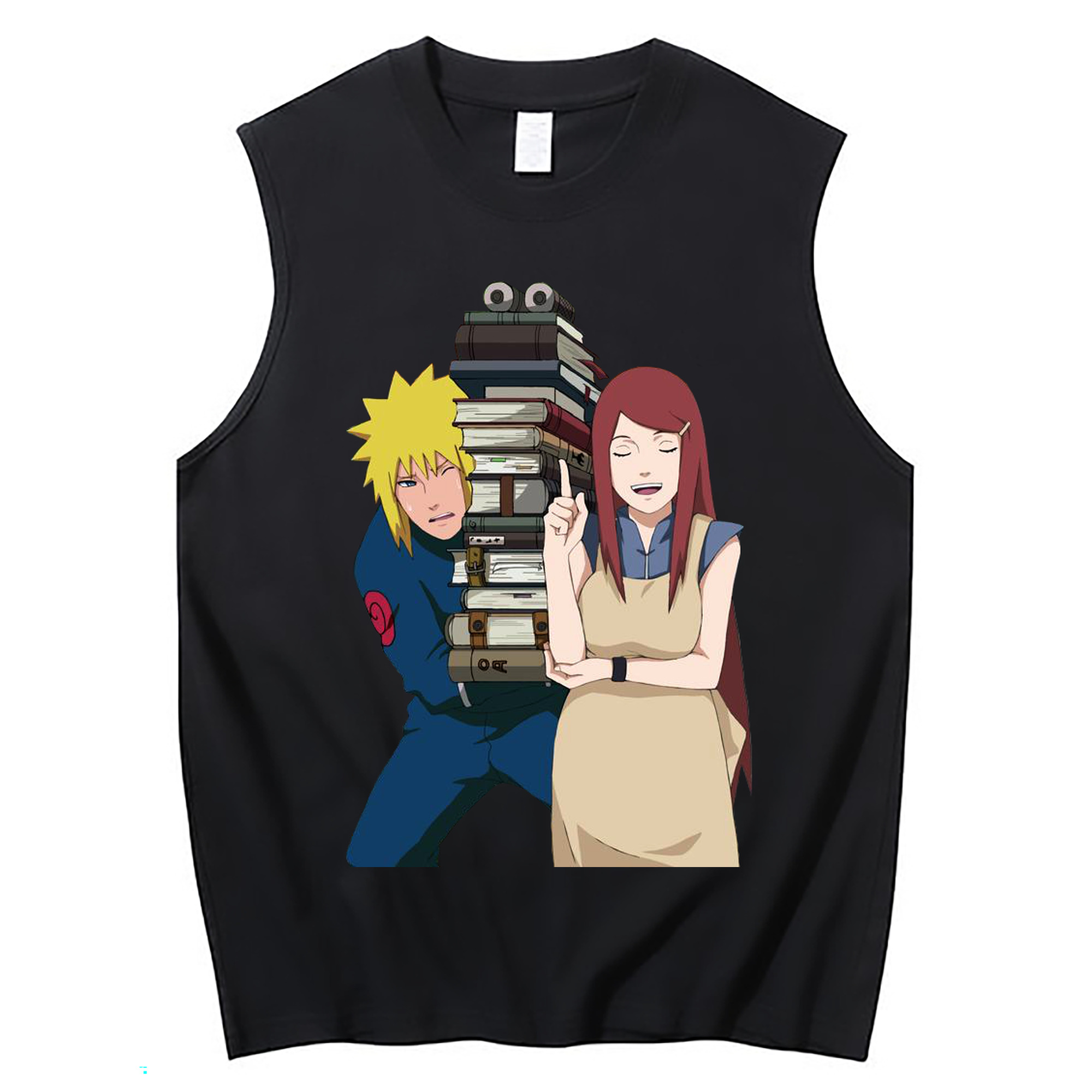 （画像用） NARUTO -ナルト- 波風 ミナト Namikaze Minato コットン100％タンクトップ（フロントプリント）