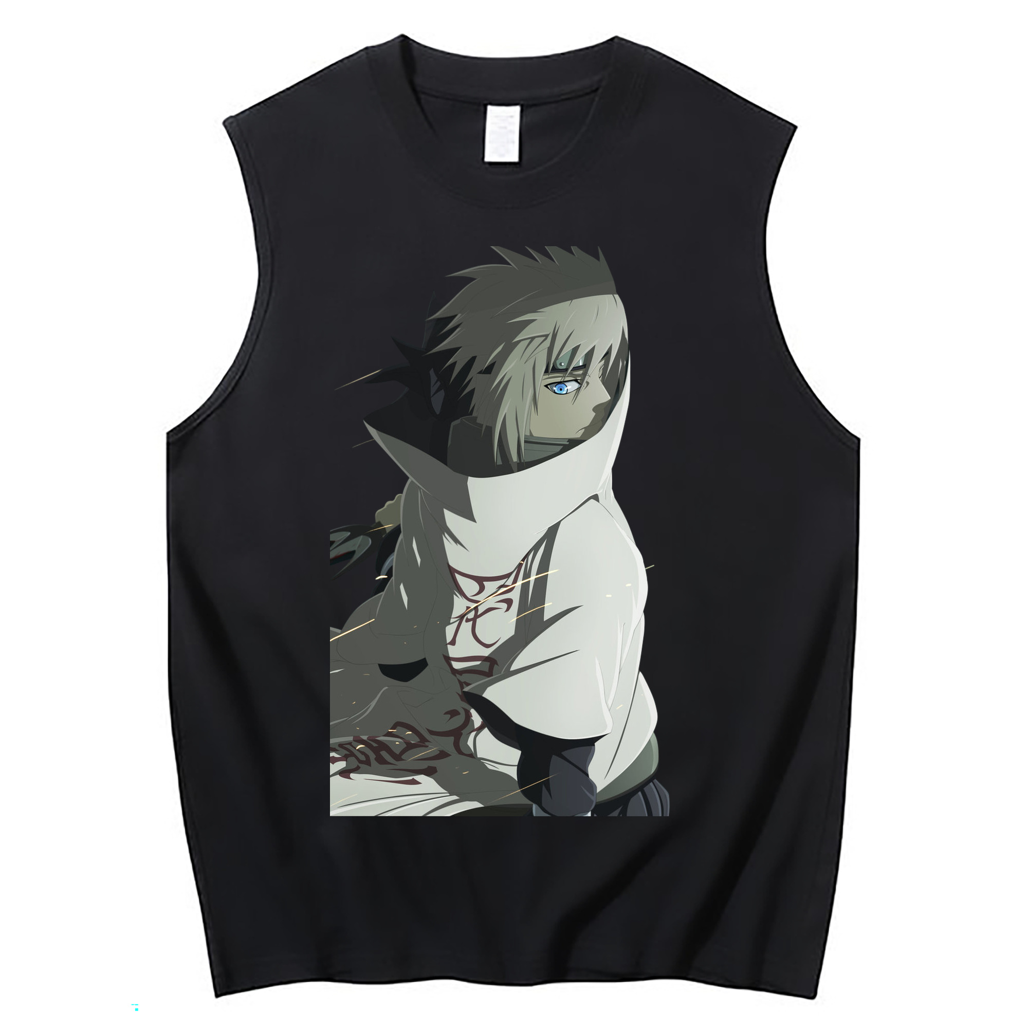 （画像用） NARUTO -ナルト- 波風 ミナト Namikaze Minato コットン100％タンクトップ（フロントプリント）