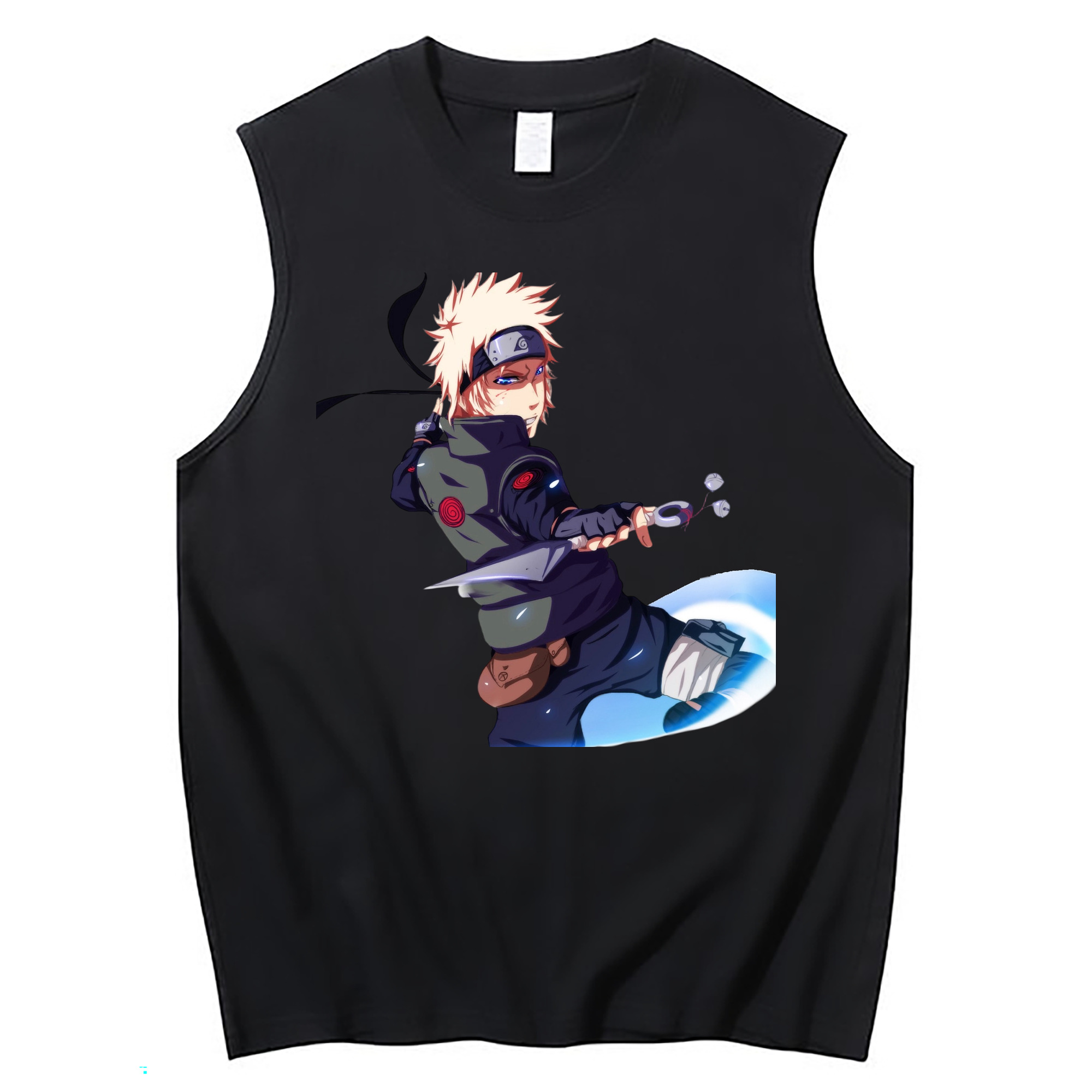 （画像用） NARUTO -ナルト- 波風 ミナト Namikaze Minato コットン100％タンクトップ（フロントプリント）