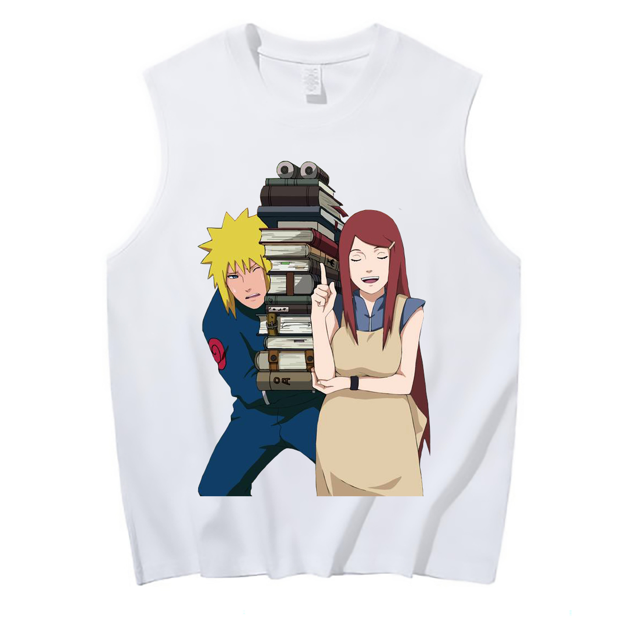 （画像用） NARUTO -ナルト- 波風 ミナト Namikaze Minato コットン100％タンクトップ（フロントプリント）