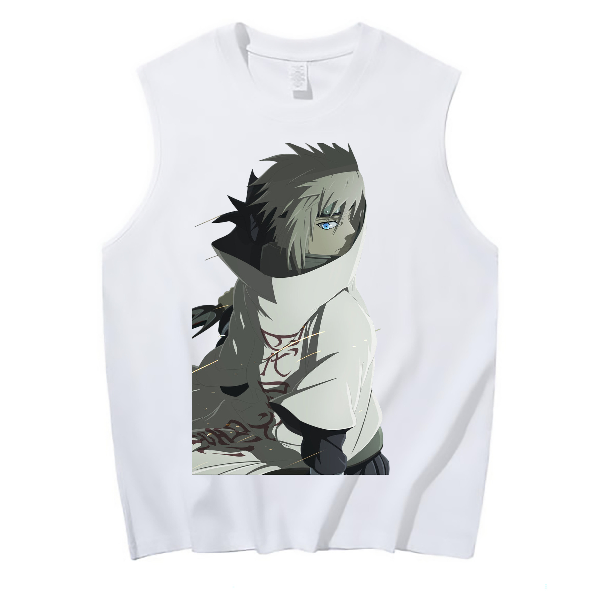 （画像用） NARUTO -ナルト- 波風 ミナト Namikaze Minato コットン100％タンクトップ（フロントプリント）
