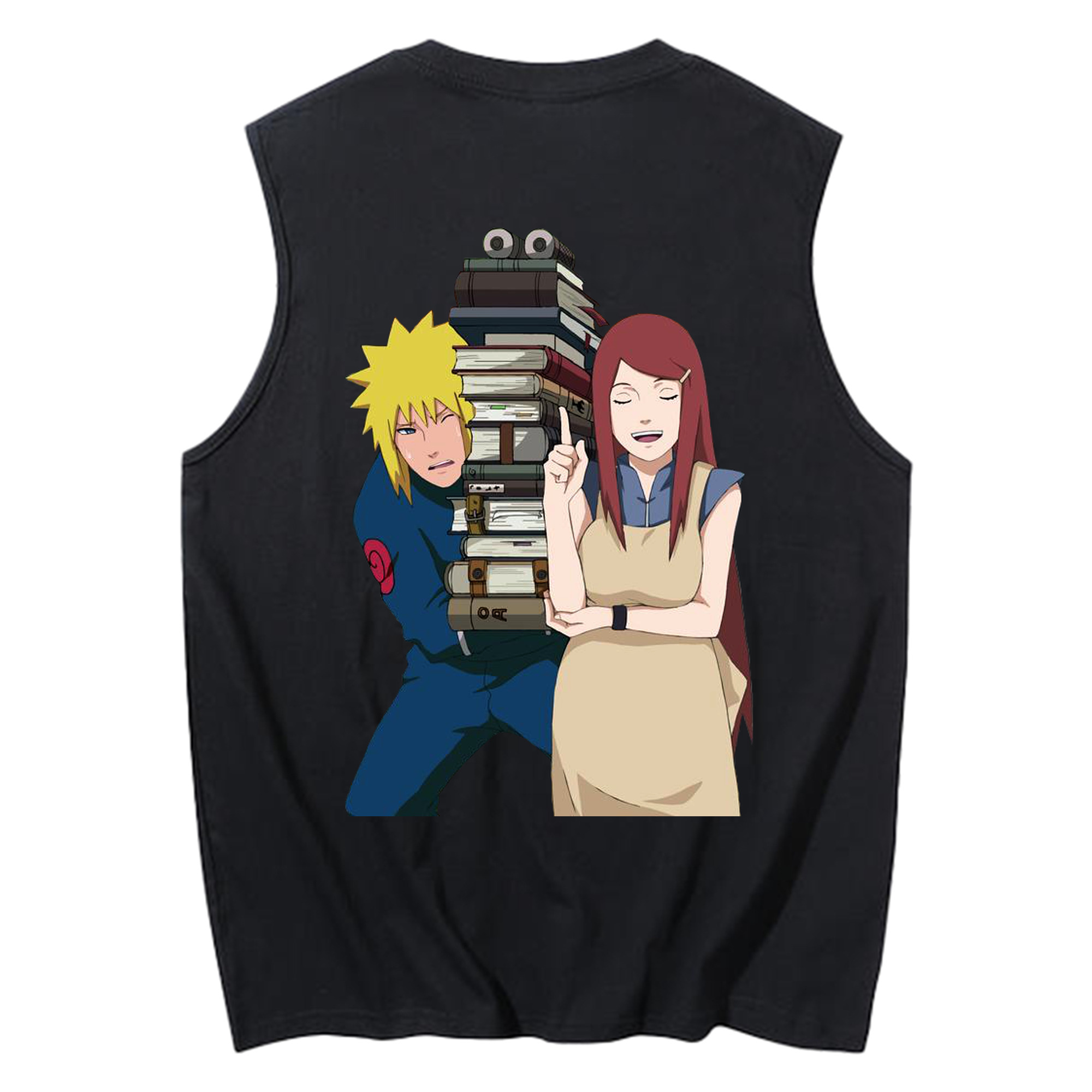 （画像用） NARUTO -ナルト- 波風 ミナト Namikaze Minato コットン100％タンクトップ（背面プリント）