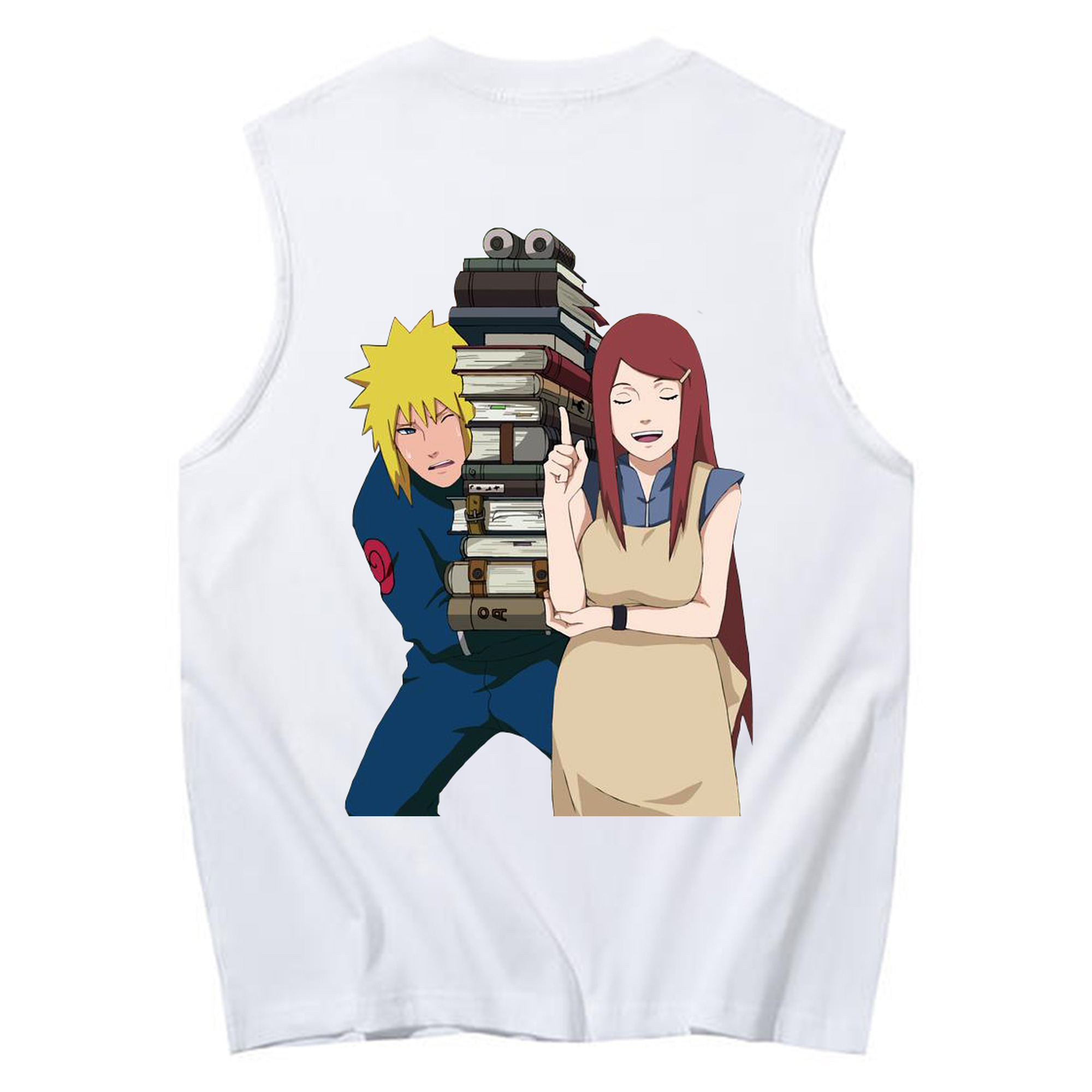 （画像用） NARUTO -ナルト- 波風 ミナト Namikaze Minato コットン100％タンクトップ（背面プリント）