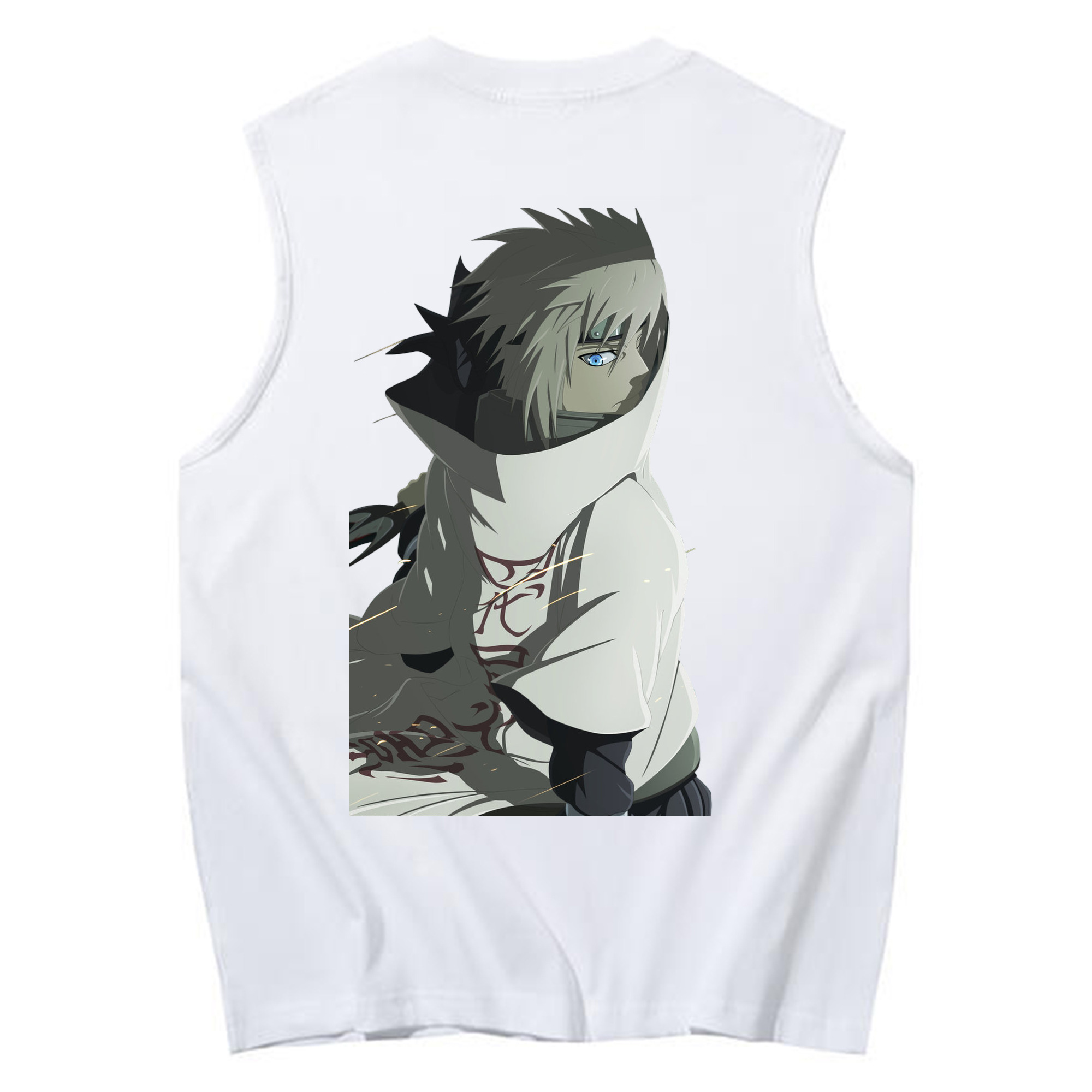 （画像用） NARUTO -ナルト- 波風 ミナト Namikaze Minato コットン100％タンクトップ（背面プリント）