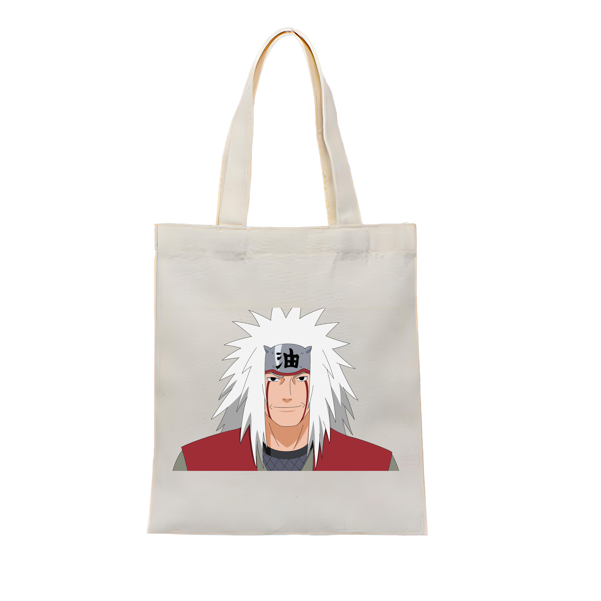 （画像用） NARUTO -ナルト- 自来也（じらいや） Jiraiya 縦型キャンバス生地手提げバッグ　トートバッグ