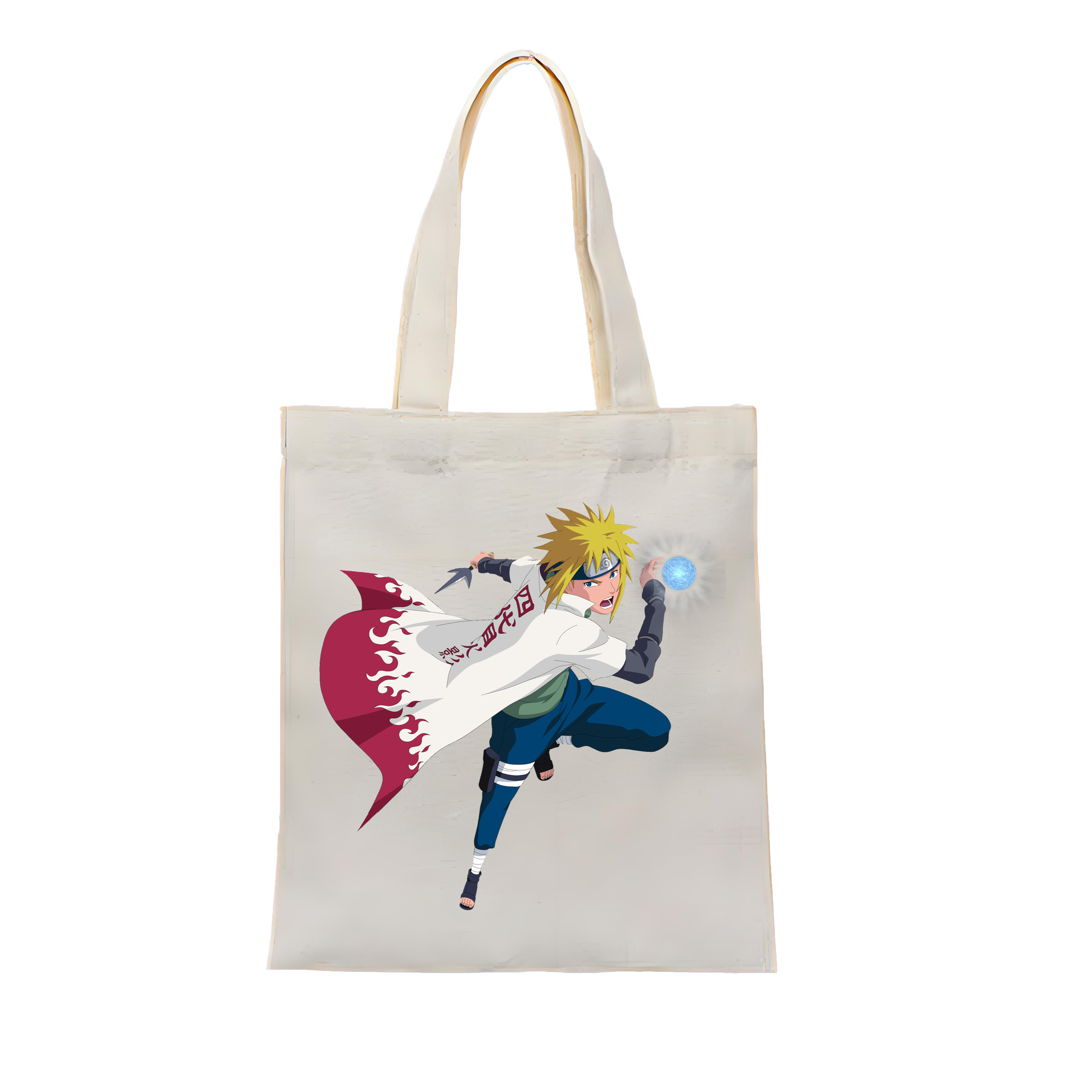 （画像用） NARUTO -ナルト- 波風 ミナト Namikaze Minato 縦型キャンバス生地手提げバッグ　トートバッグ