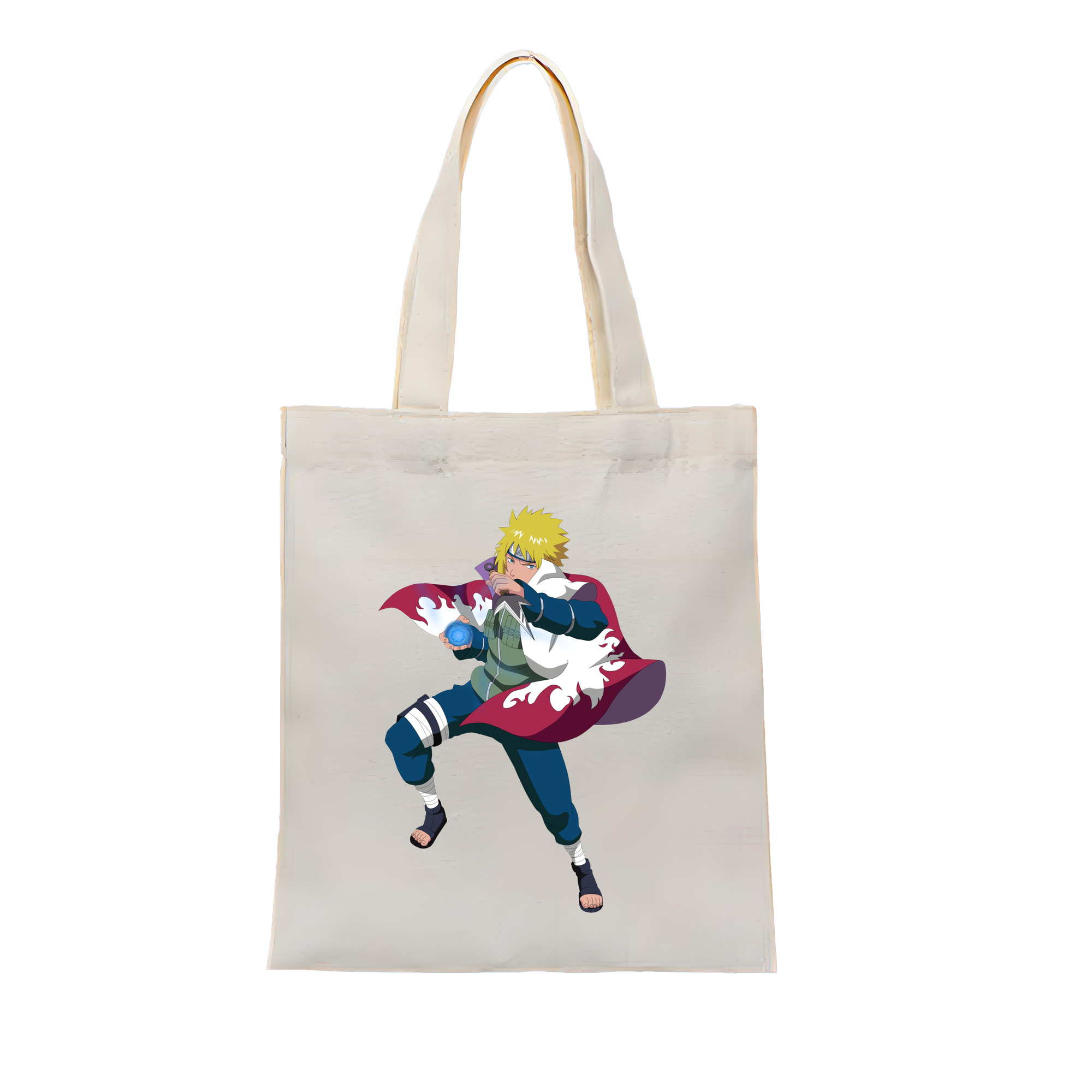 （画像用） NARUTO -ナルト- 波風 ミナト Namikaze Minato 縦型キャンバス生地手提げバッグ　トートバッグ