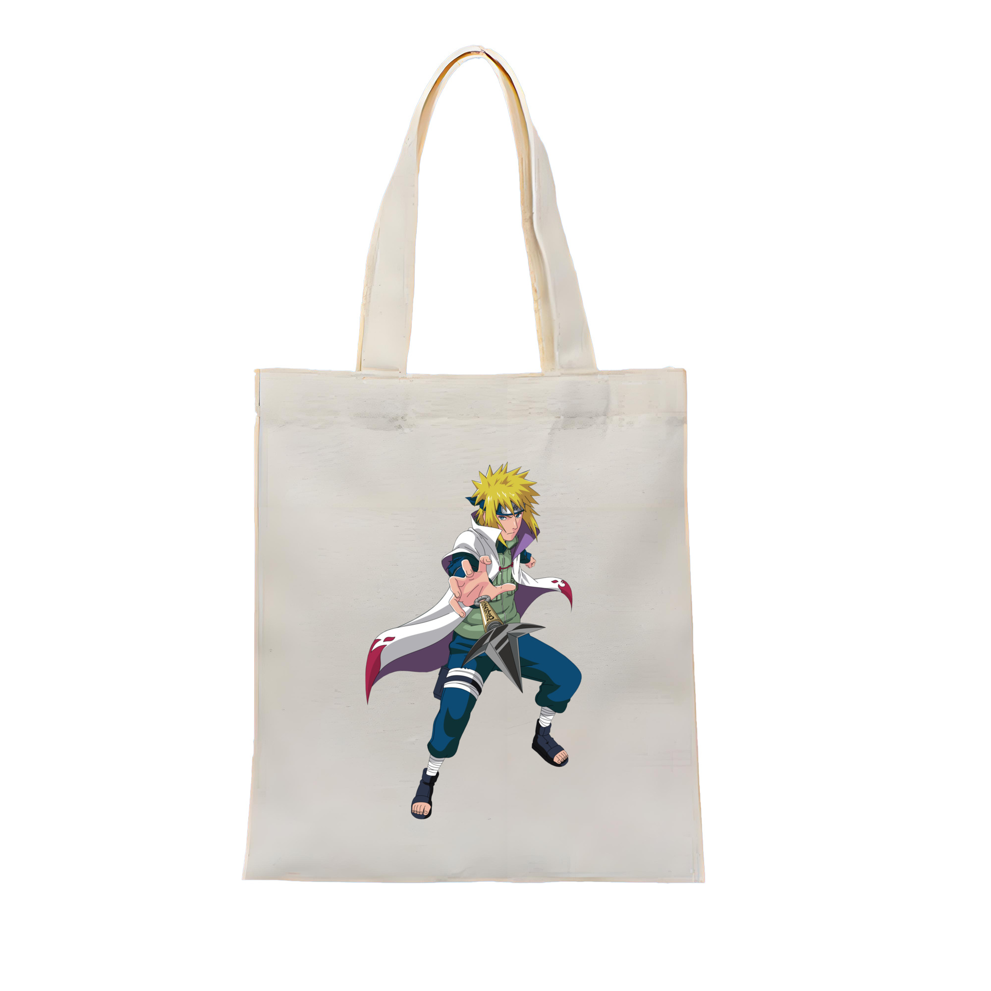 （画像用） NARUTO -ナルト- 波風 ミナト Namikaze Minato 縦型キャンバス生地手提げバッグ　トートバッグ