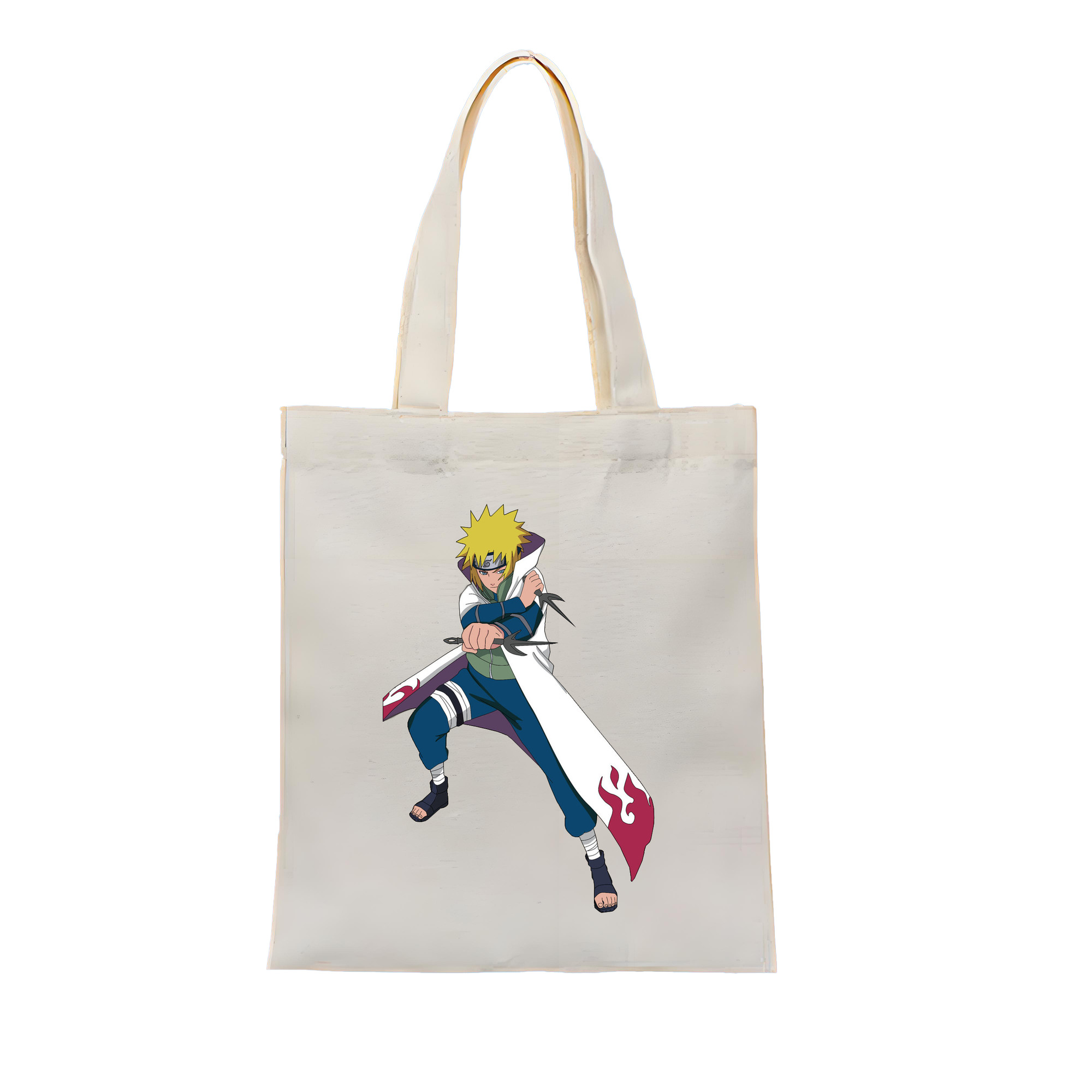 （画像用） NARUTO -ナルト- 波風 ミナト Namikaze Minato 縦型キャンバス生地手提げバッグ　トートバッグ
