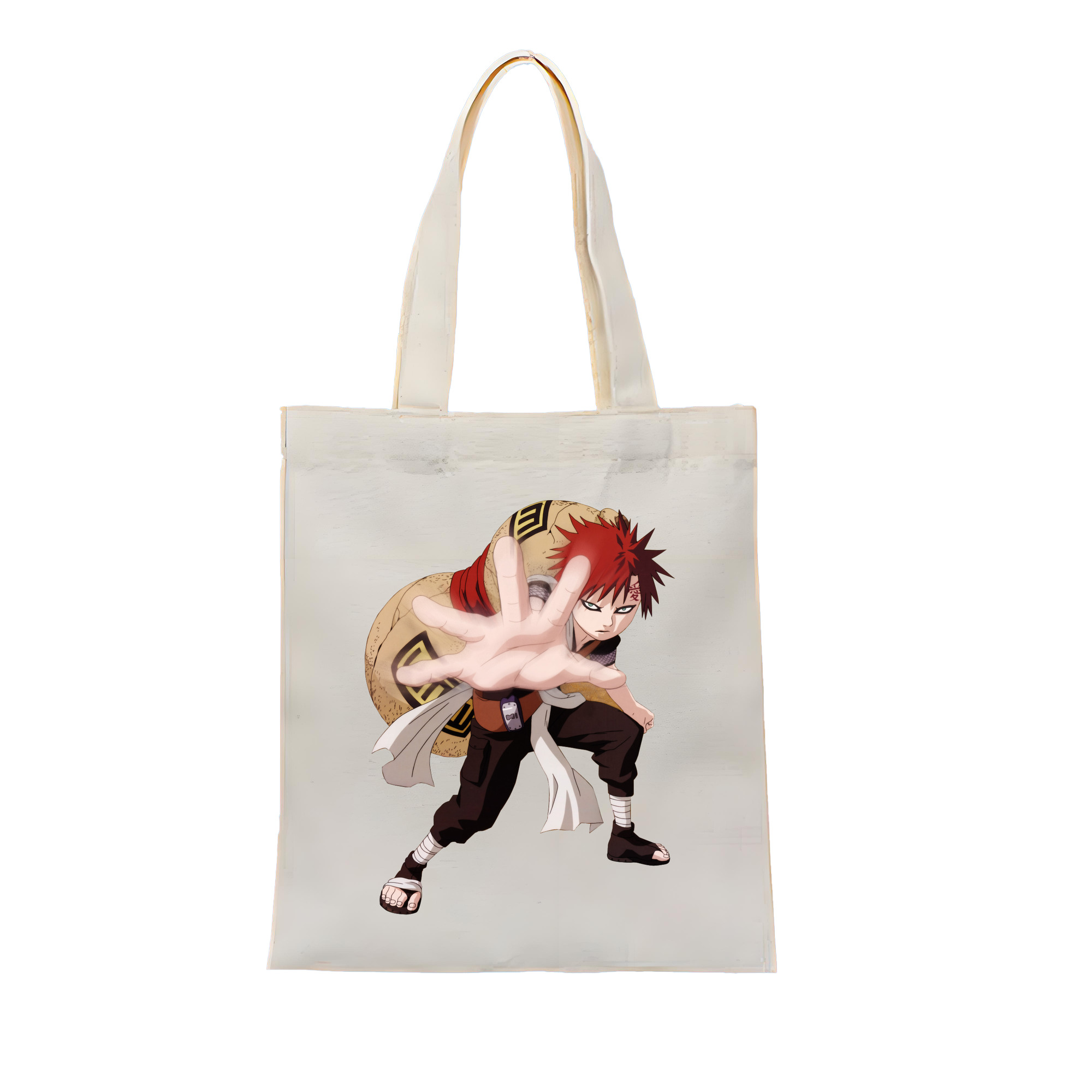 （画像用） NARUTO -ナルト- ガアラ Gaara 縦型キャンバス生地手提げバッグ　トートバッグ