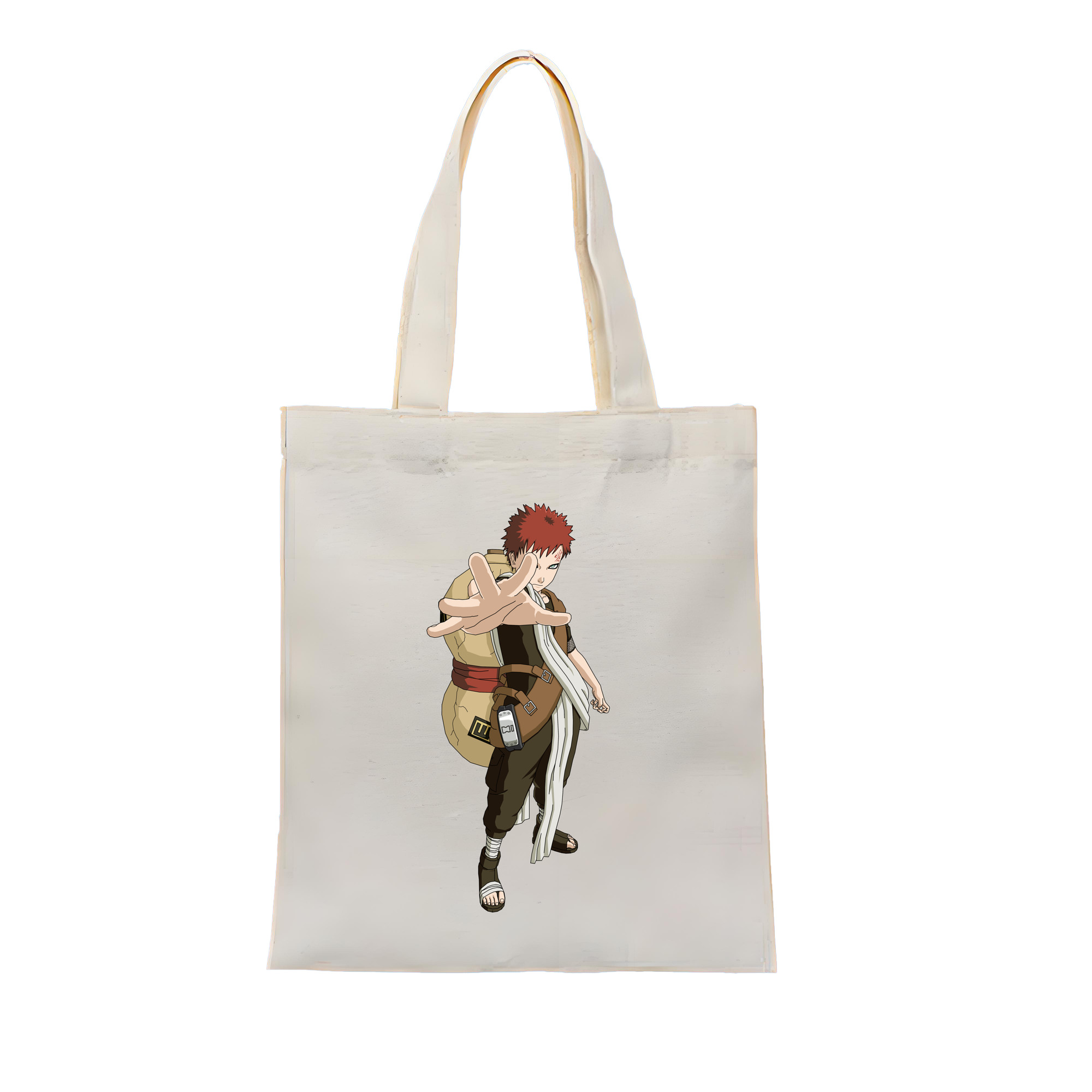 （画像用） NARUTO -ナルト- ガアラ Gaara 縦型キャンバス生地手提げバッグ　トートバッグ