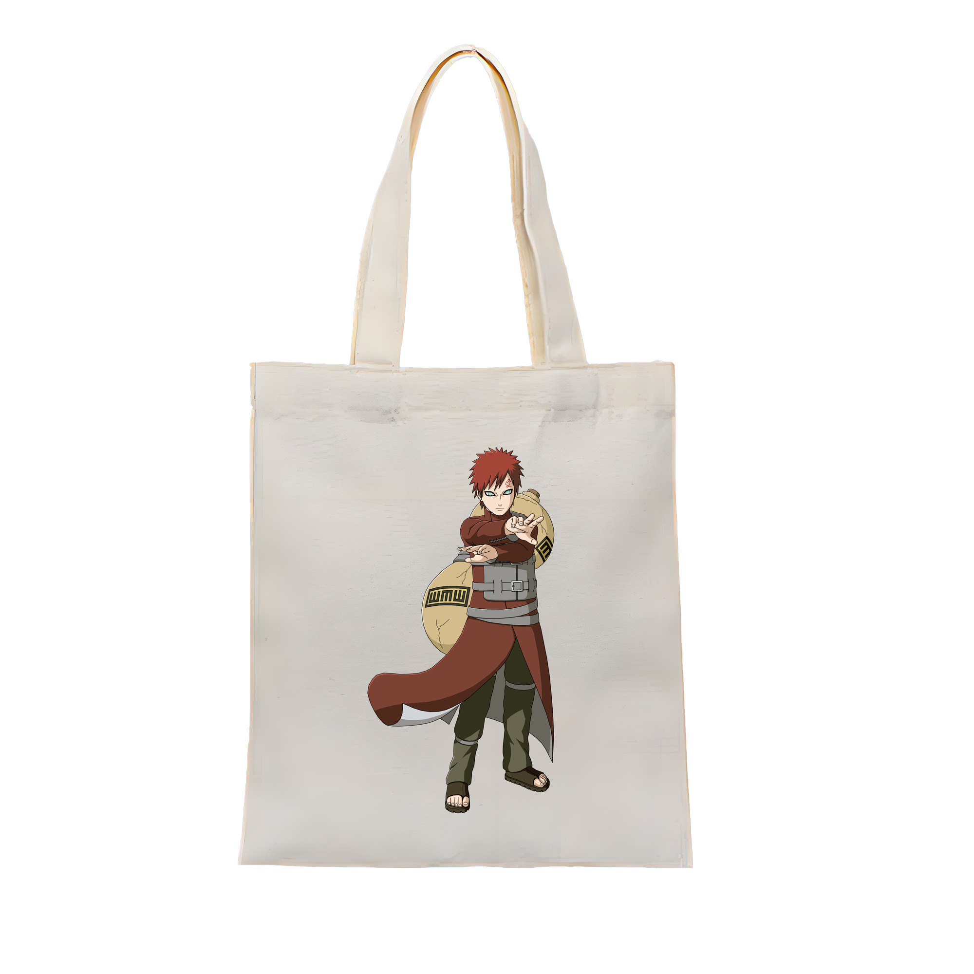 （画像用） NARUTO -ナルト- ガアラ Gaara 縦型キャンバス生地手提げバッグ　トートバッグ