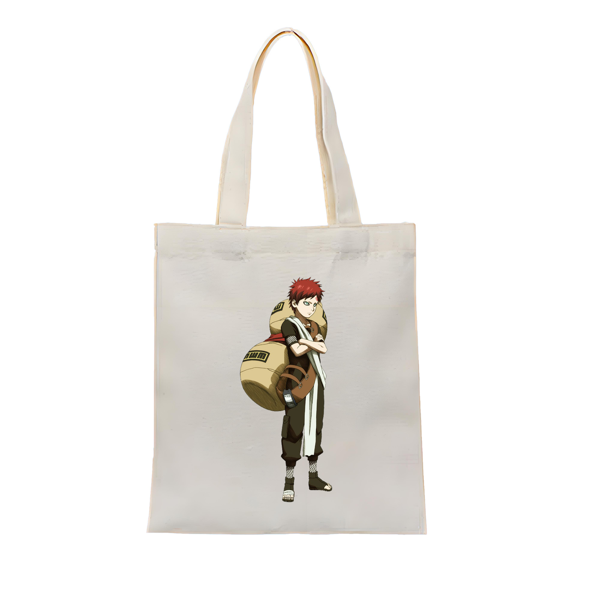 （画像用） NARUTO -ナルト- ガアラ Gaara 縦型キャンバス生地手提げバッグ　トートバッグ