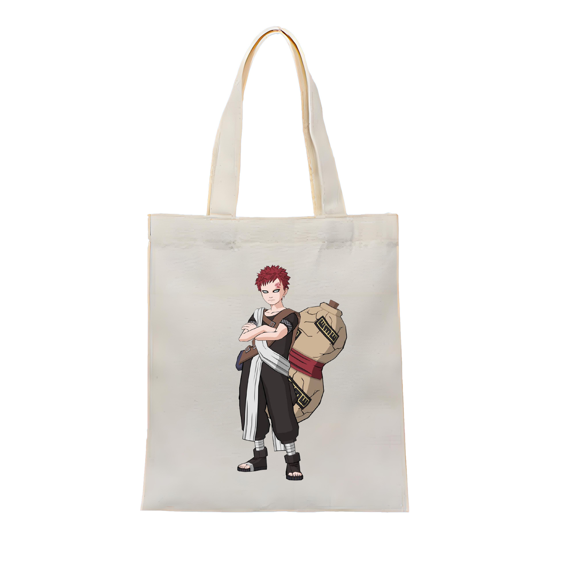 （画像用） NARUTO -ナルト- ガアラ Gaara 縦型キャンバス生地手提げバッグ　トートバッグ