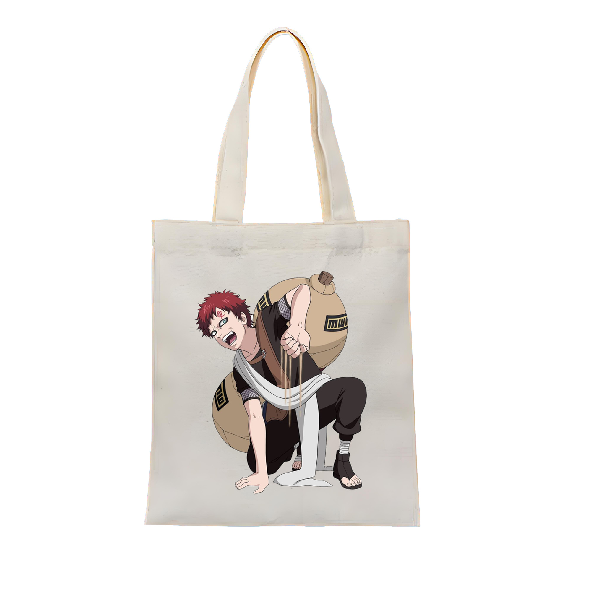 （画像用） NARUTO -ナルト- ガアラ Gaara 縦型キャンバス生地手提げバッグ　トートバッグ