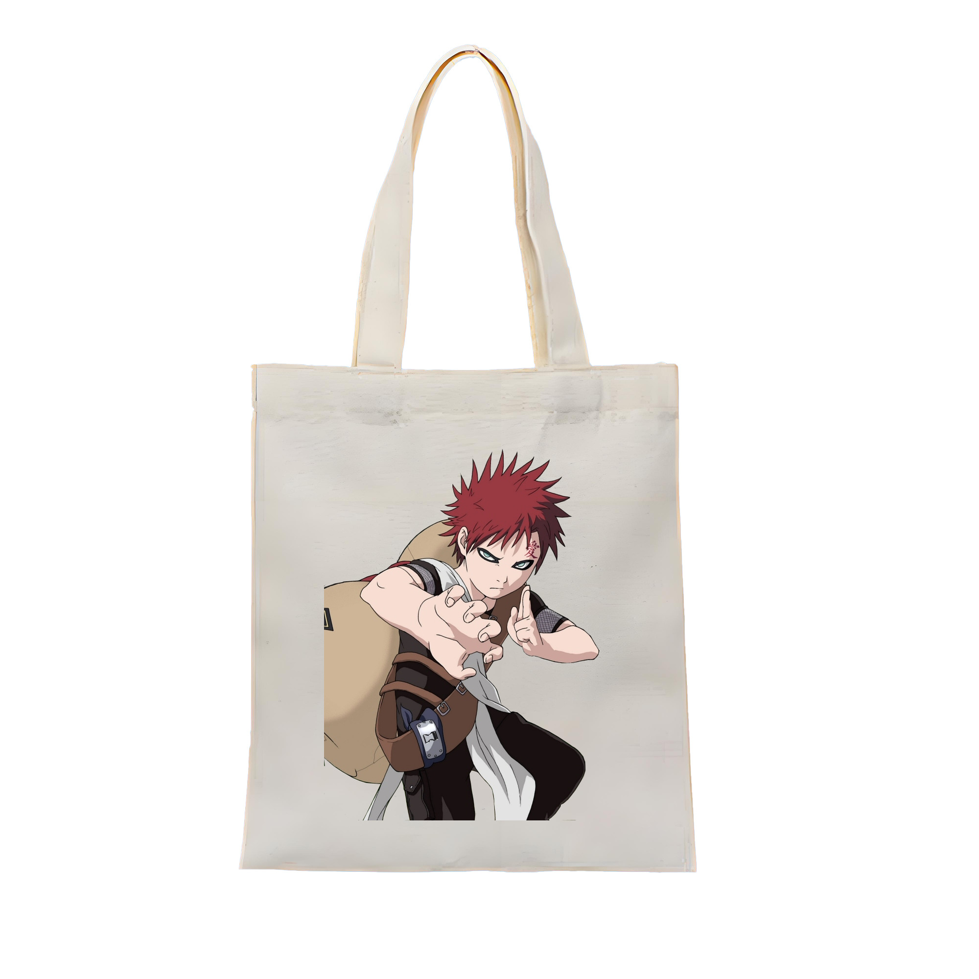 （画像用） NARUTO -ナルト- ガアラ Gaara 縦型キャンバス生地手提げバッグ　トートバッグ