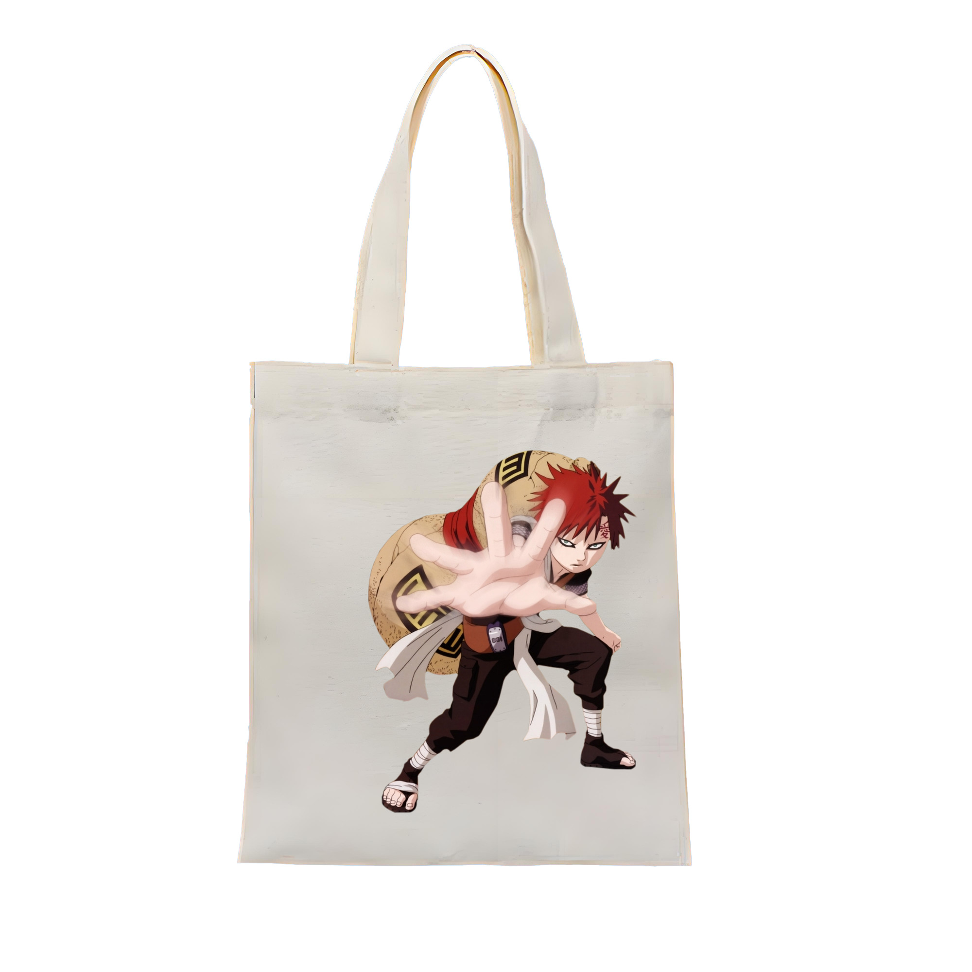 （画像用） NARUTO -ナルト- ガアラ Gaara 縦型キャンバス生地手提げバッグ　トートバッグ