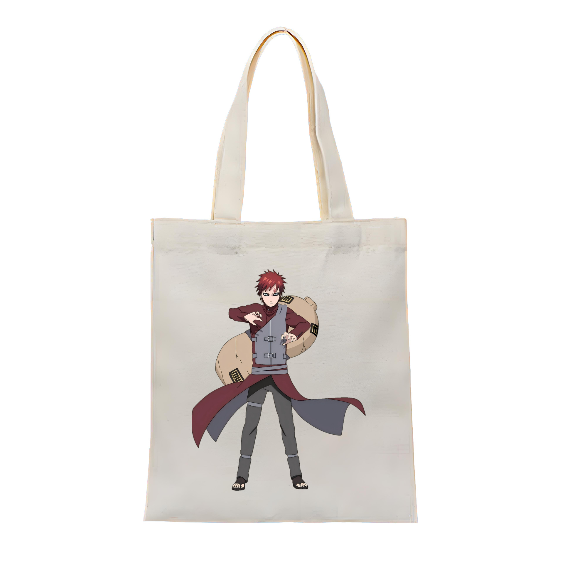 （画像用） NARUTO -ナルト- ガアラ Gaara 縦型キャンバス生地手提げバッグ　トートバッグ