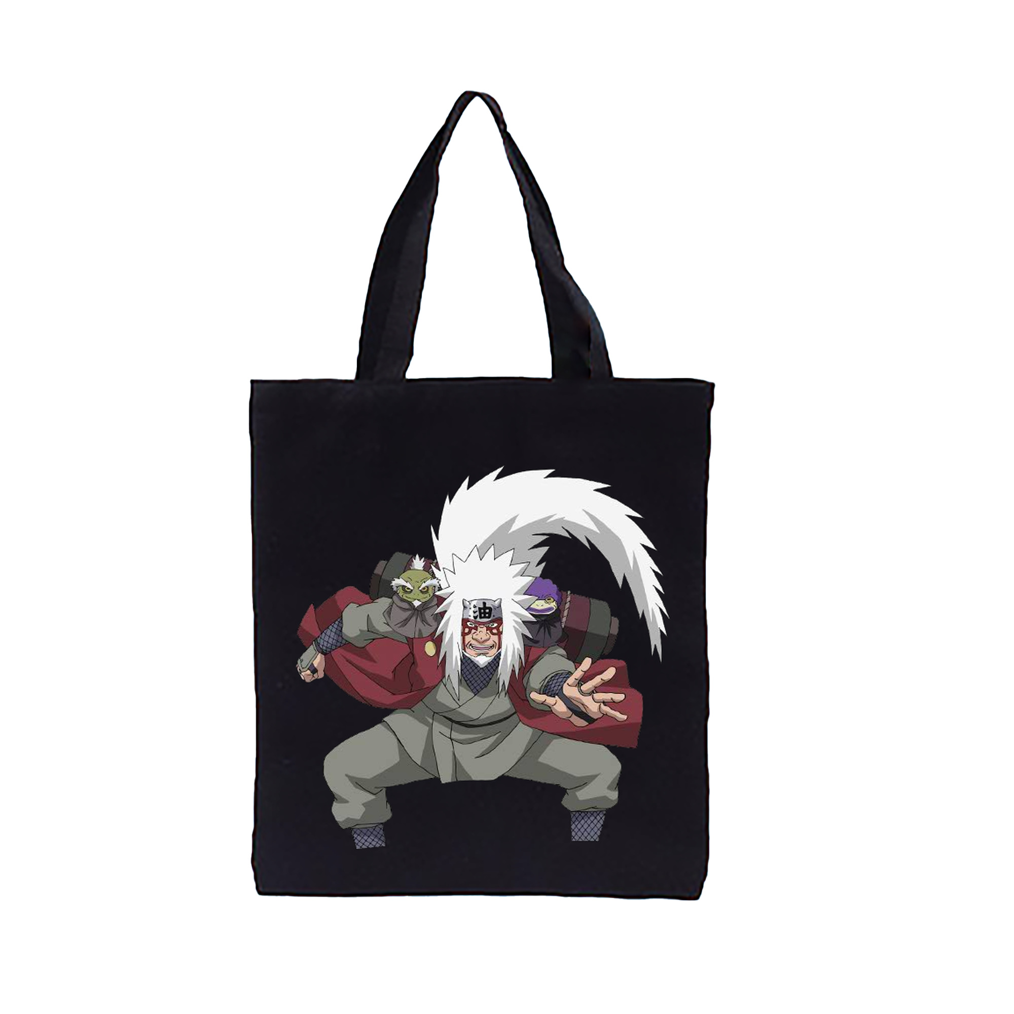 （画像用） NARUTO -ナルト- 自来也（じらいや） Jiraiya 縦型キャンバス生地手提げバッグ　トートバッグ