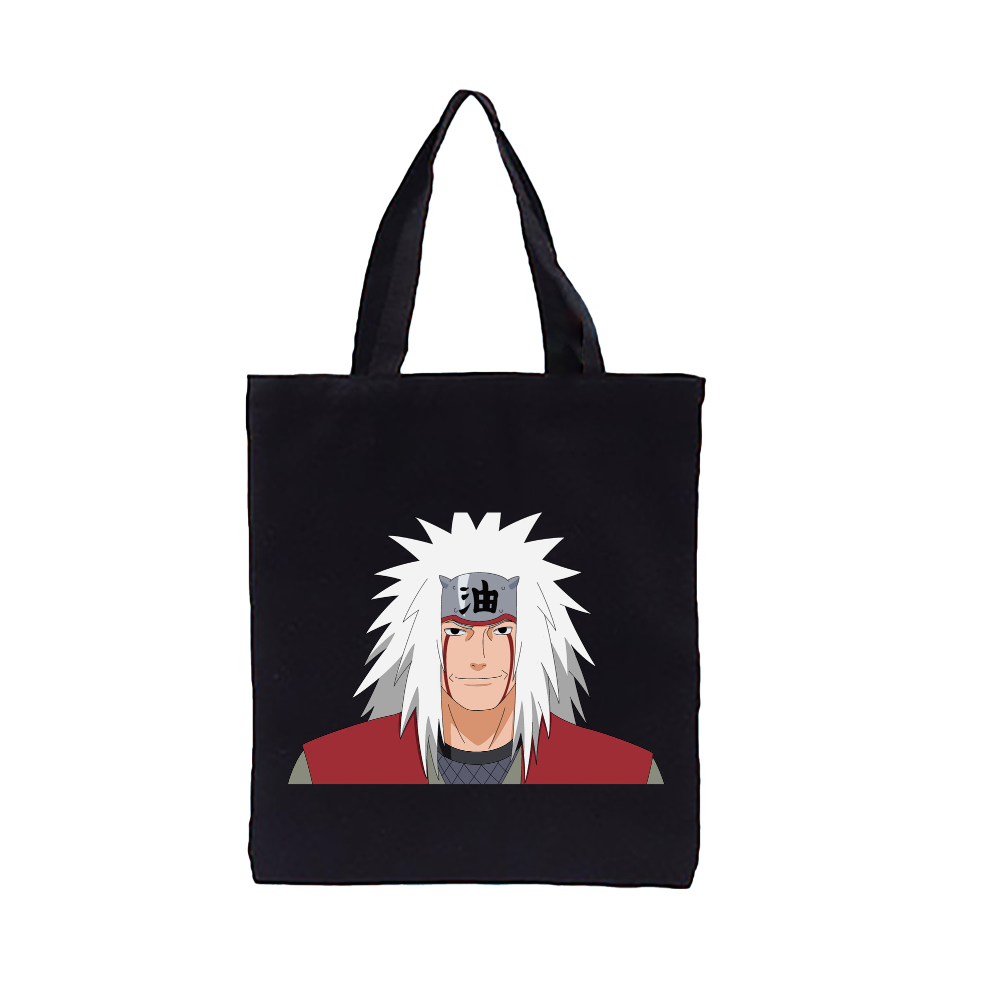 （画像用） NARUTO -ナルト- 自来也（じらいや） Jiraiya 縦型キャンバス生地手提げバッグ　トートバッグ