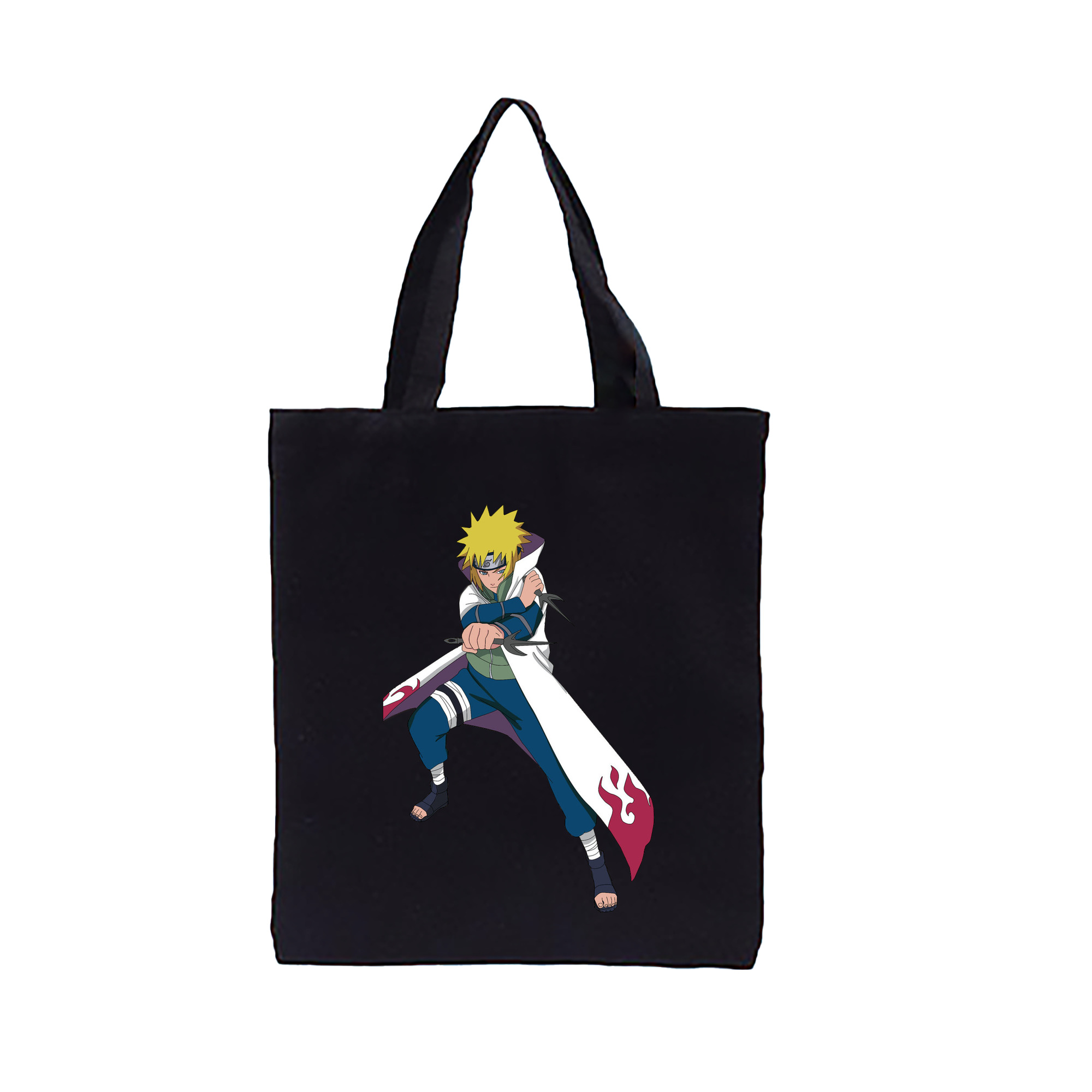 （画像用） NARUTO -ナルト- 波風 ミナト Namikaze Minato 縦型キャンバス生地手提げバッグ　トートバッグ