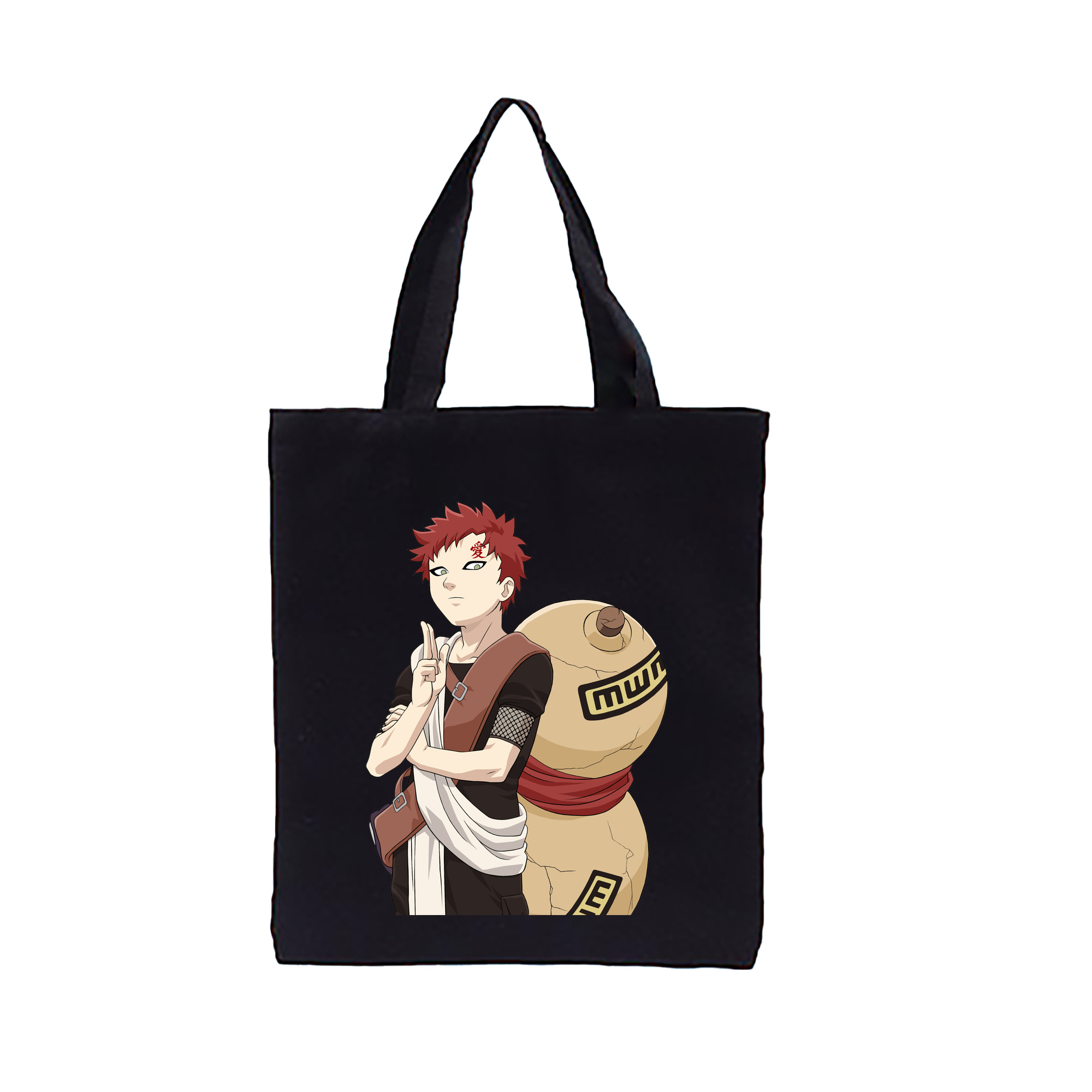 （画像用） NARUTO -ナルト- ガアラ Gaara 縦型キャンバス生地手提げバッグ　トートバッグ
