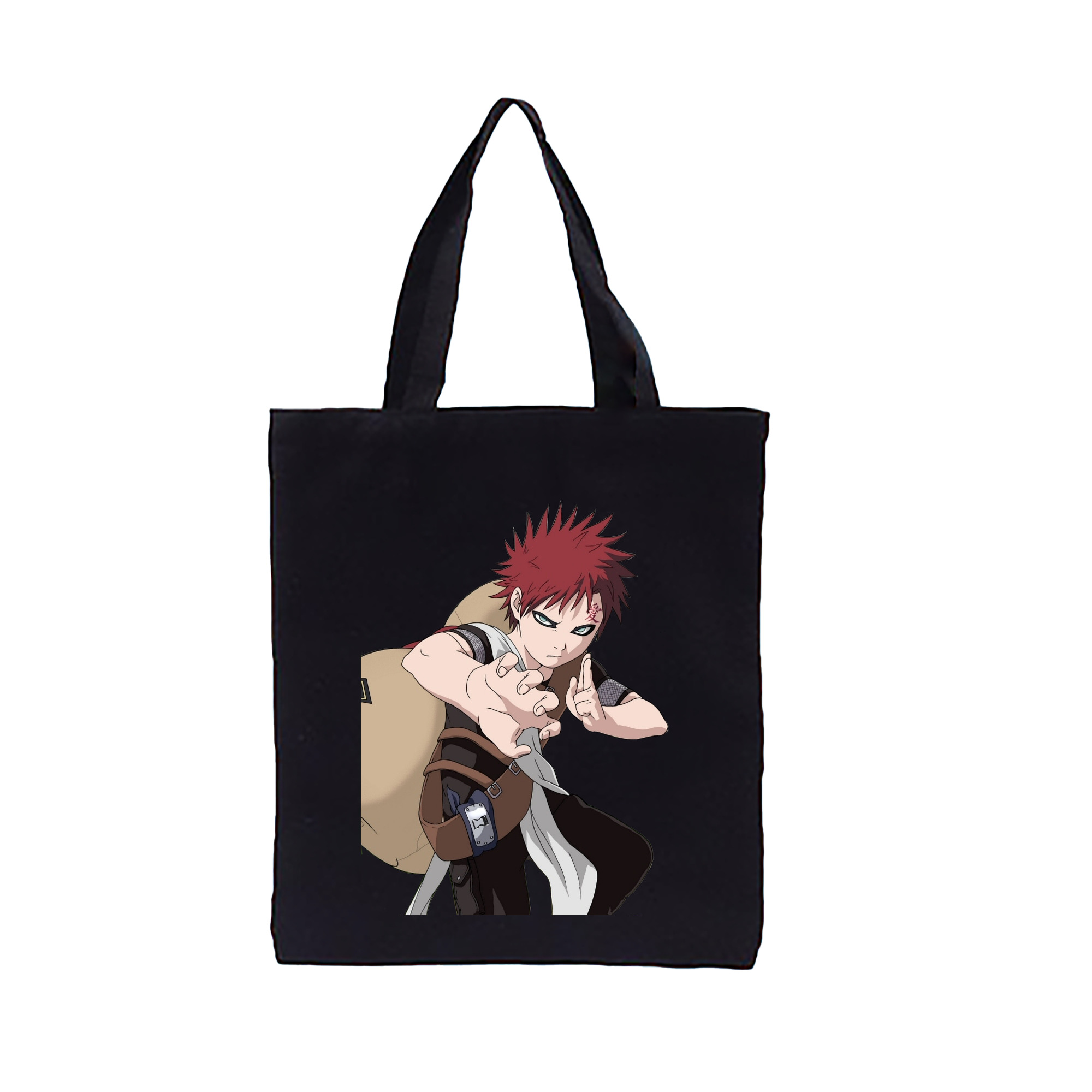 （画像用） NARUTO -ナルト- ガアラ Gaara 縦型キャンバス生地手提げバッグ　トートバッグ