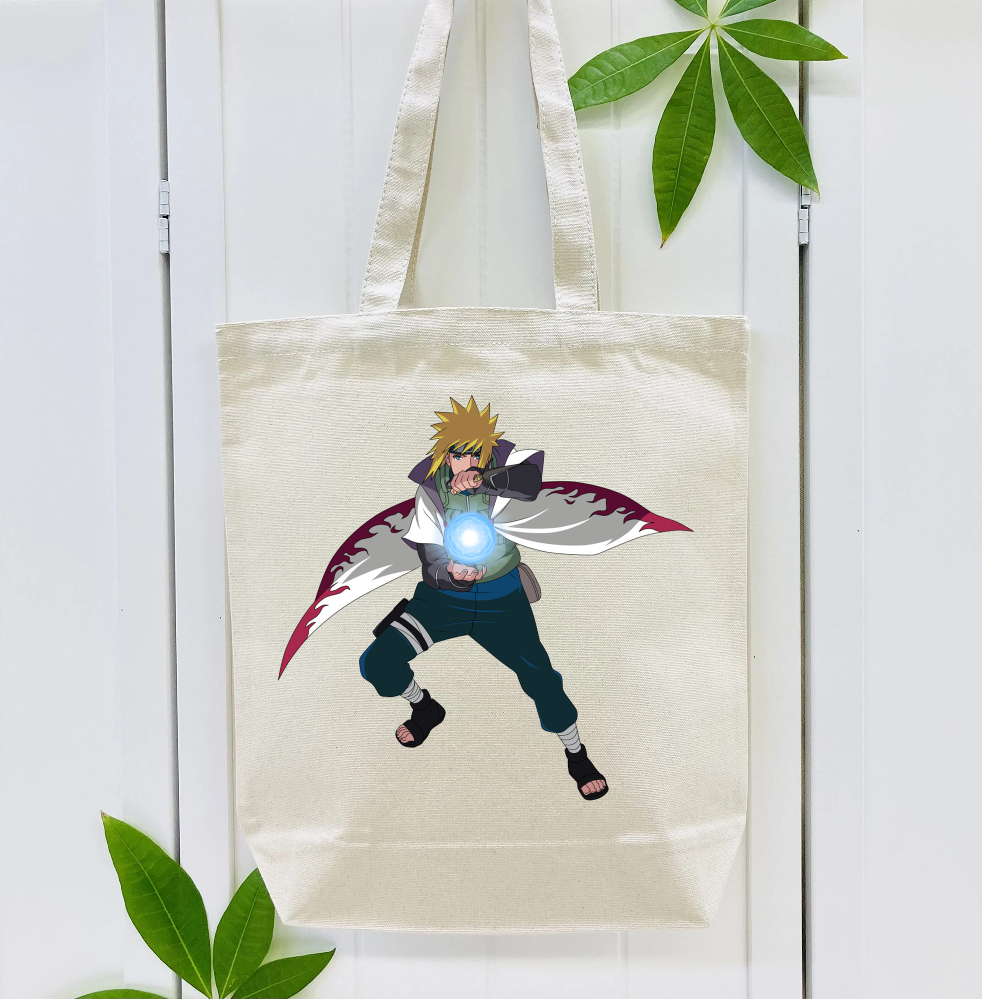 NARUTO -ナルト- 波風 ミナト Namikaze Minato 縦型キャンバス生地手提げバッグ　トートバッグ
