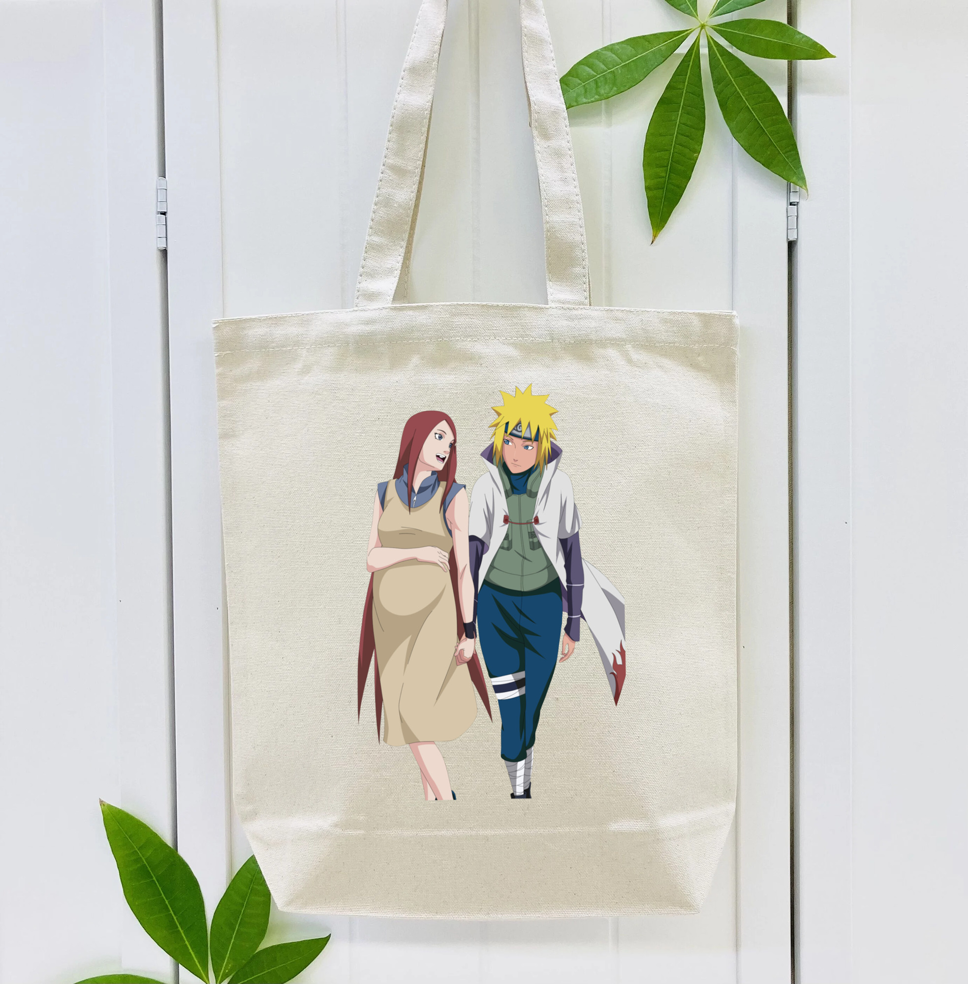 NARUTO -ナルト- 波風 ミナト Namikaze Minato 縦型キャンバス生地手提げバッグ　トートバッグ