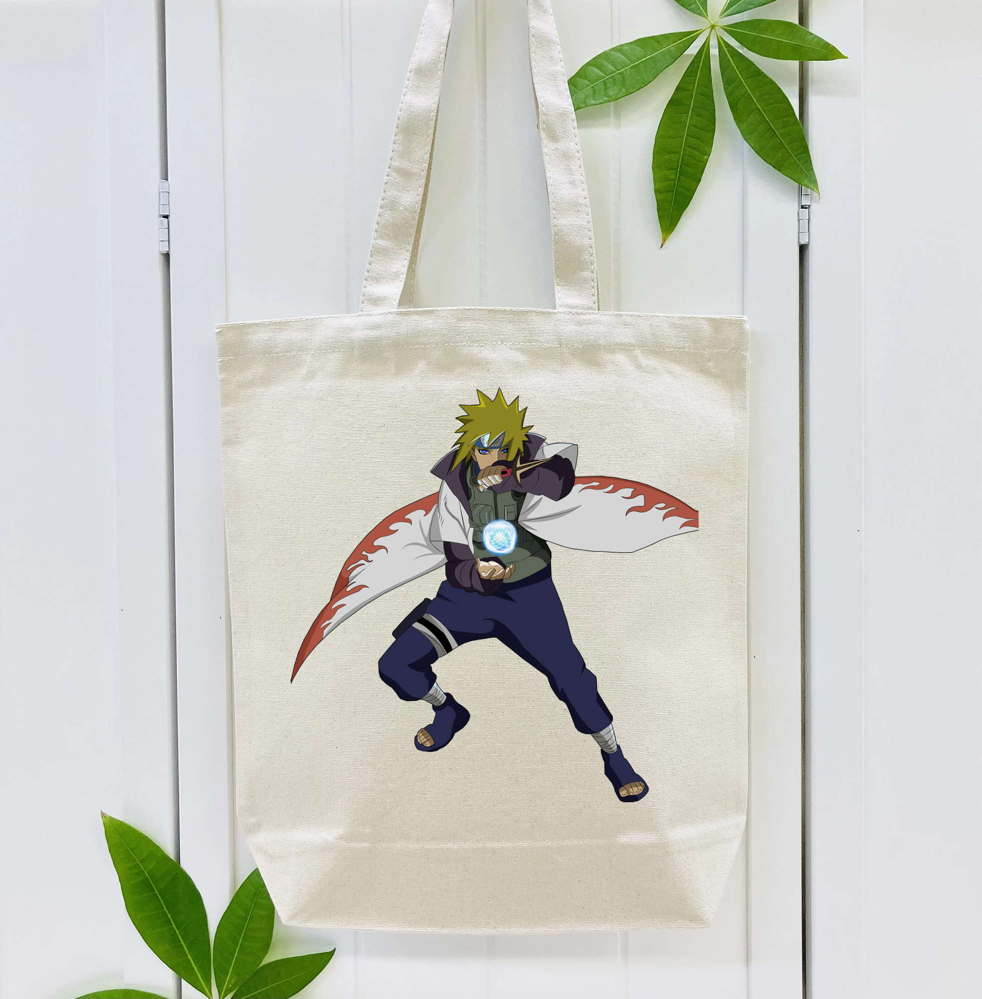 NARUTO -ナルト- 波風 ミナト Namikaze Minato 縦型キャンバス生地手提げバッグ　トートバッグ