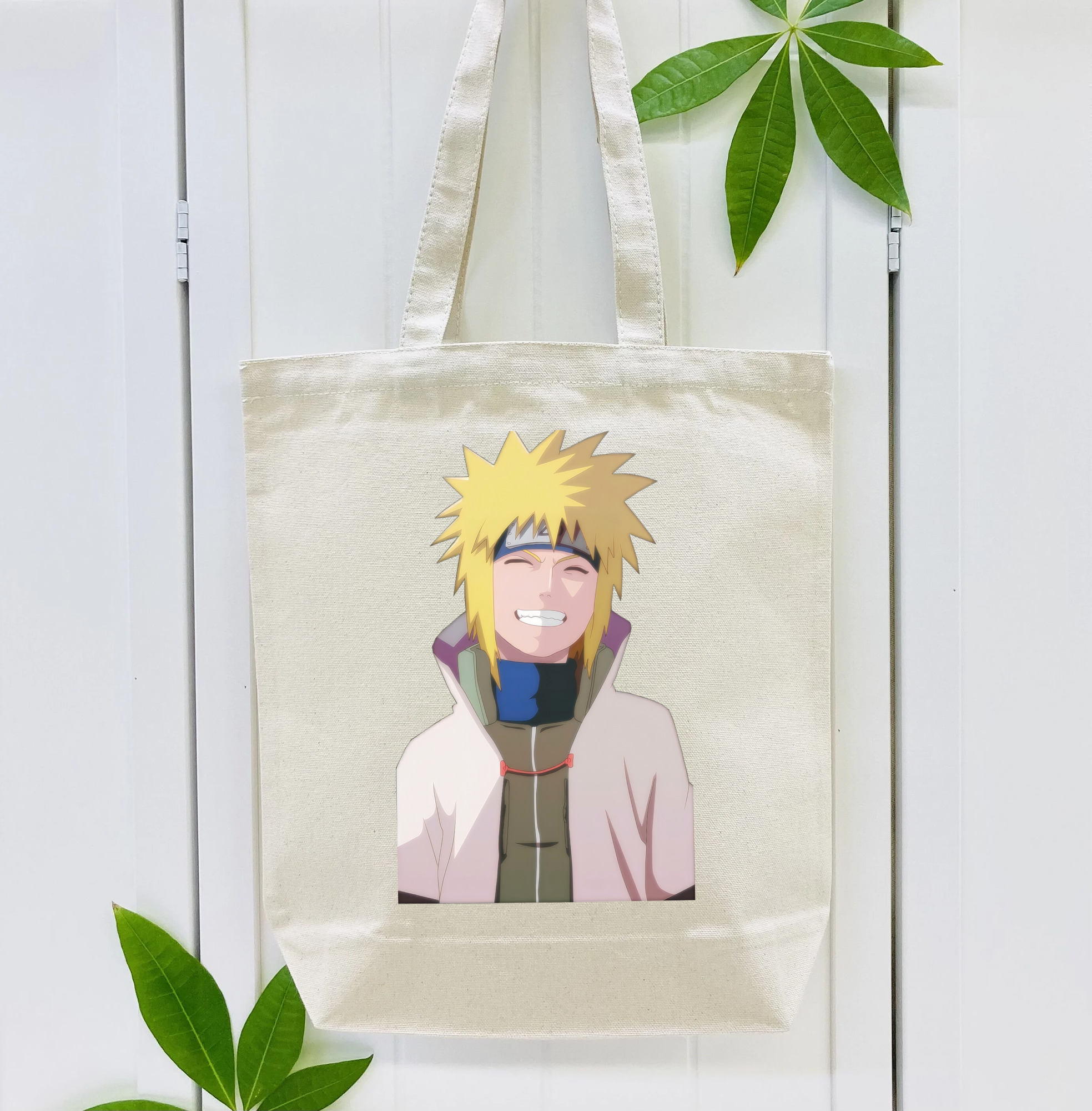 NARUTO -ナルト- 波風 ミナト Namikaze Minato 縦型キャンバス生地手提げバッグ　トートバッグ