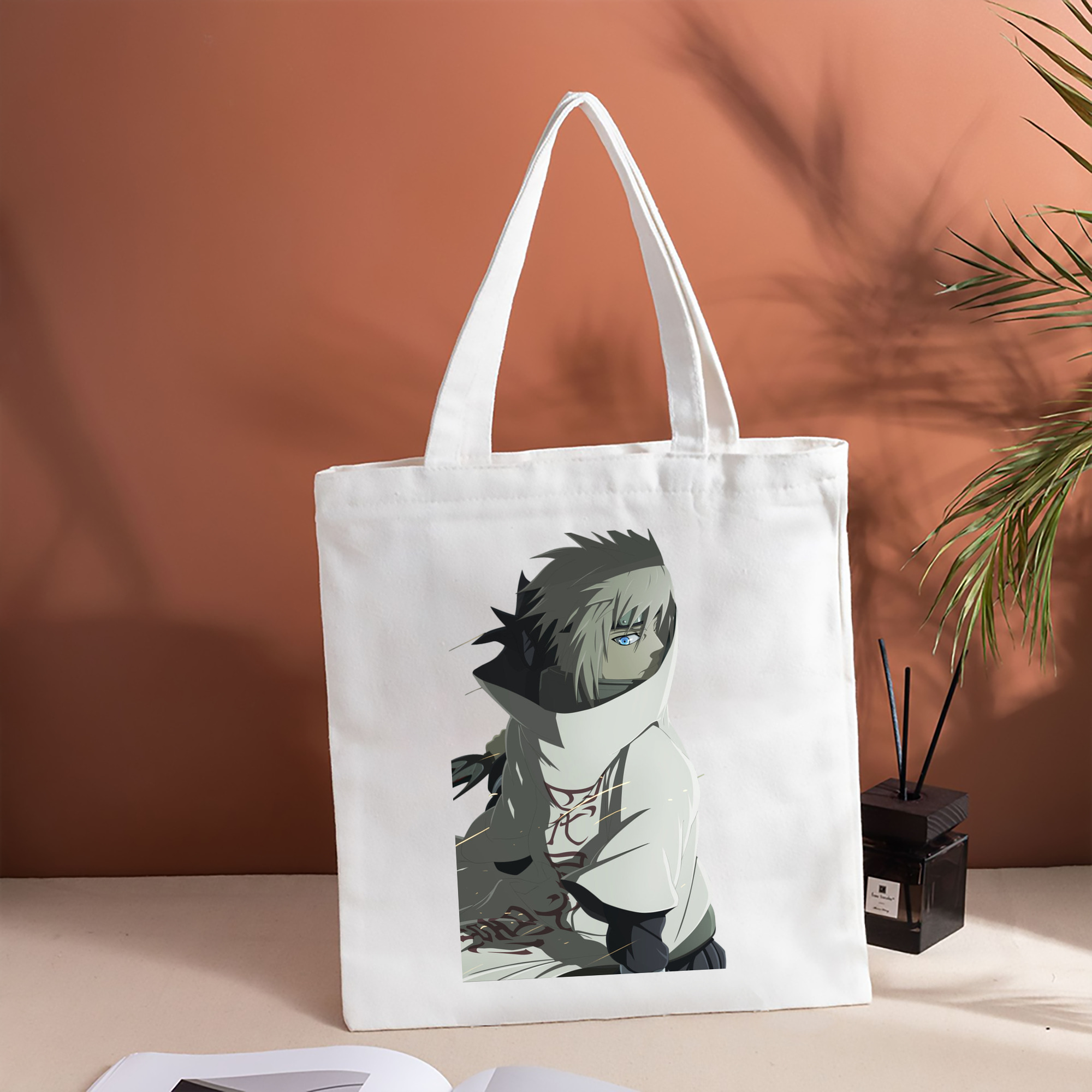 NARUTO -ナルト- 波風 ミナト Namikaze Minato 縦型キャンバス生地手提げバッグ　トートバッグ