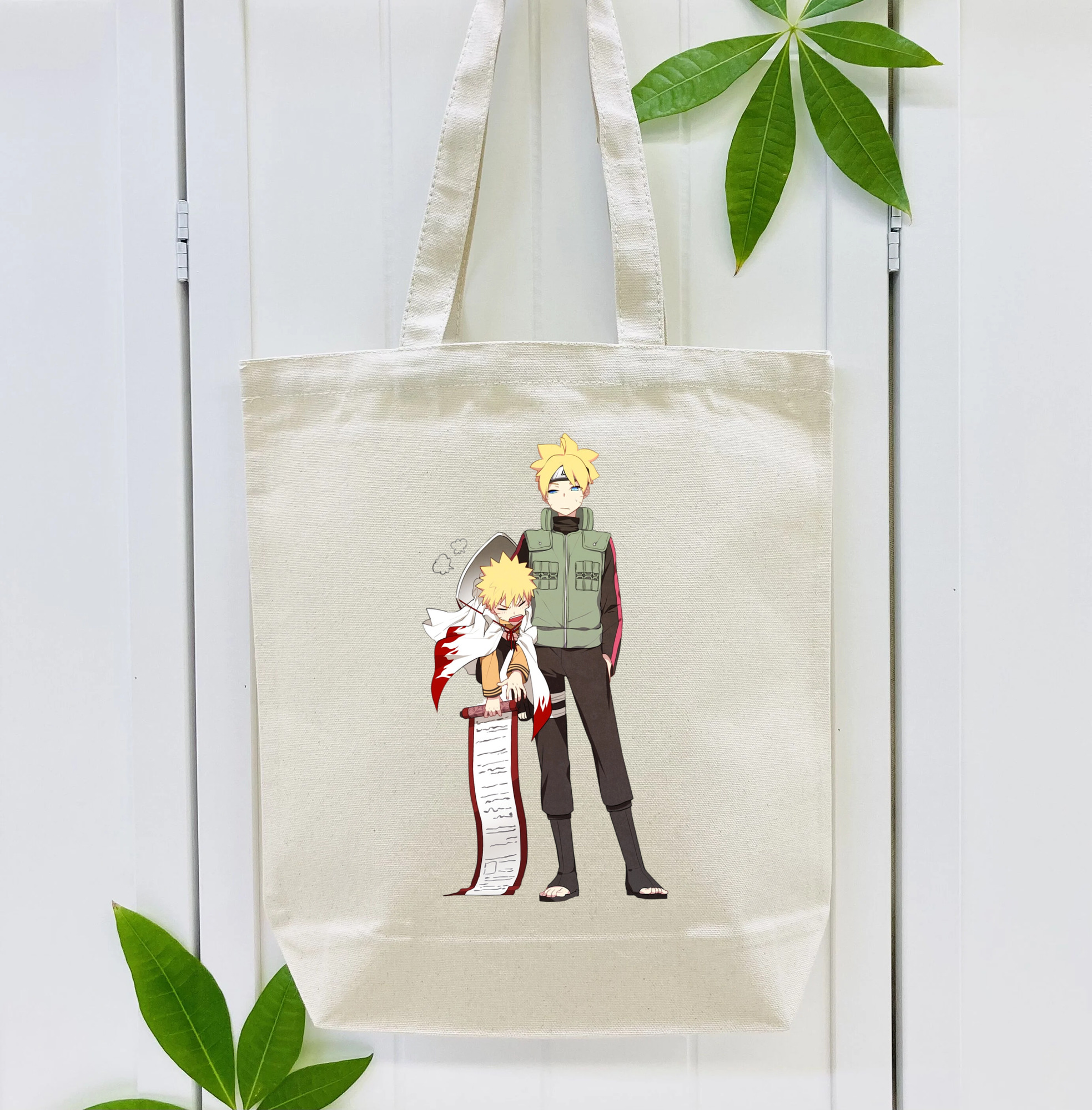 NARUTO -ナルト- 波風 ミナト Namikaze Minato 縦型キャンバス生地手提げバッグ　トートバッグ