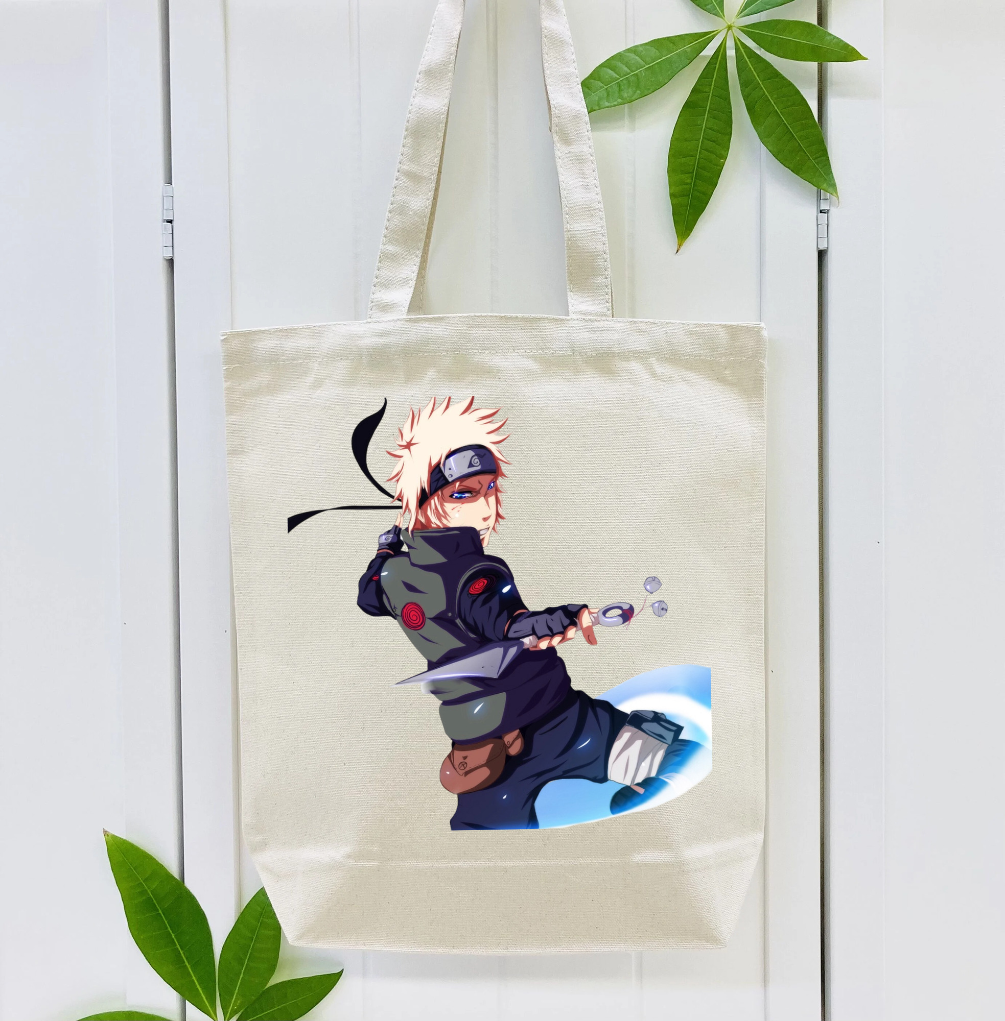 NARUTO -ナルト- 波風 ミナト Namikaze Minato 縦型キャンバス生地手提げバッグ　トートバッグ