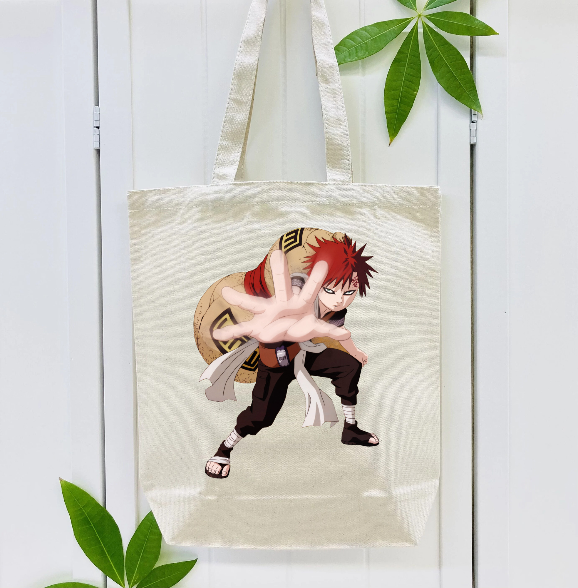 NARUTO -ナルト- ガアラ Gaara 縦型キャンバス生地手提げバッグ　トートバッグ